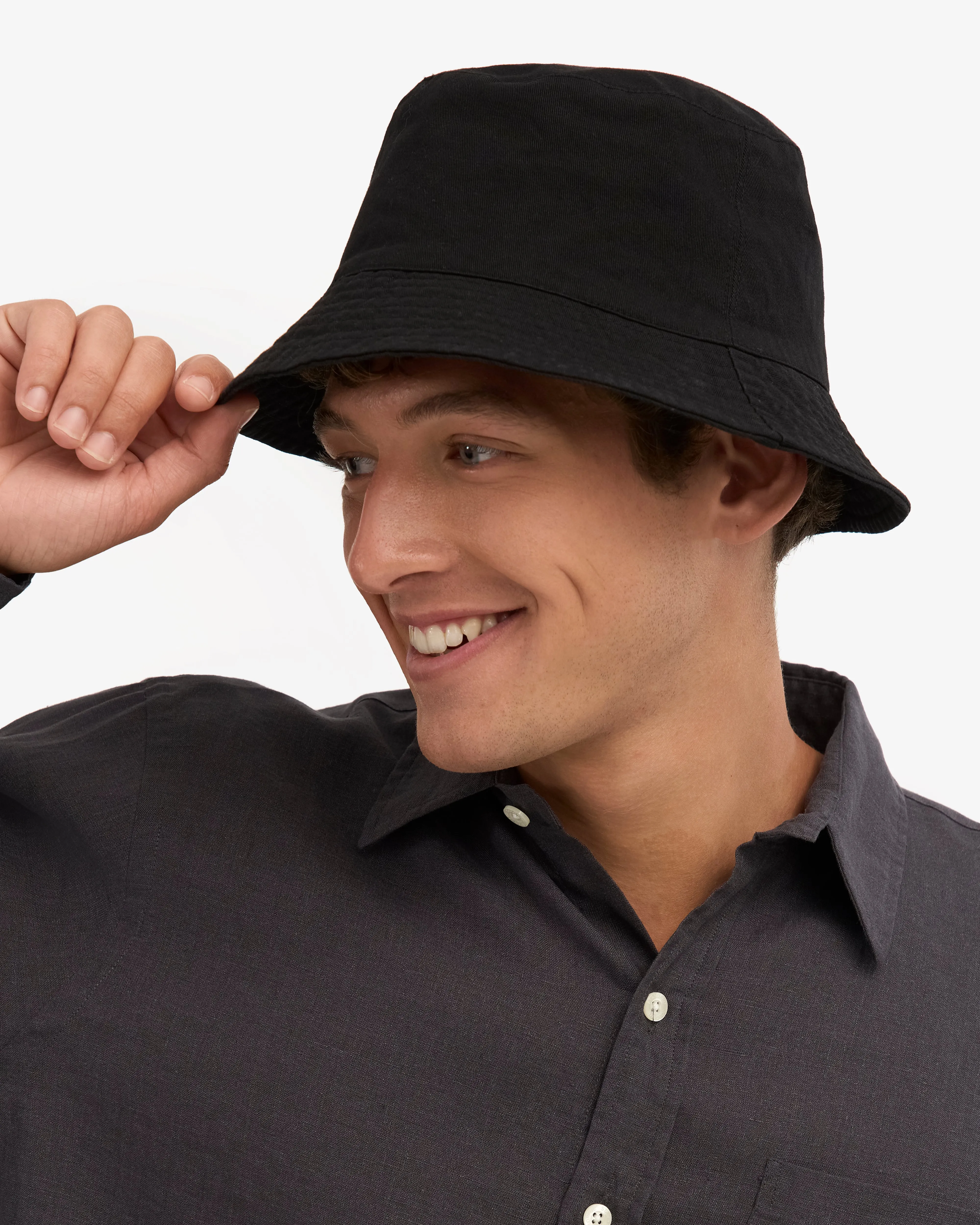Organic Cotton Bucket Hat - Deep Black sold by Colorful Standard product image thumbnail 4
