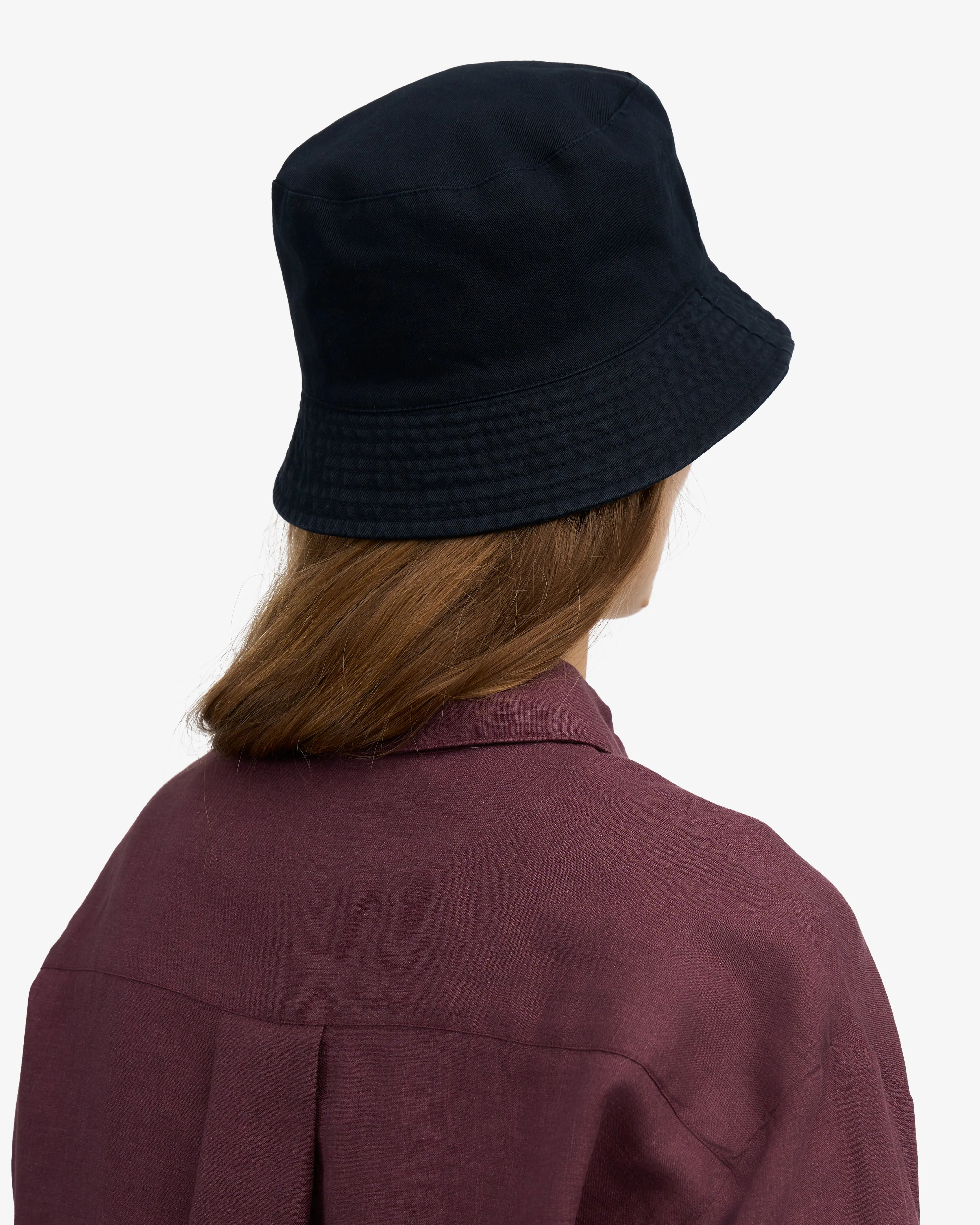 Organic Cotton Bucket Hat - Navy Blue sold by Colorful Standard product image thumbnail 3