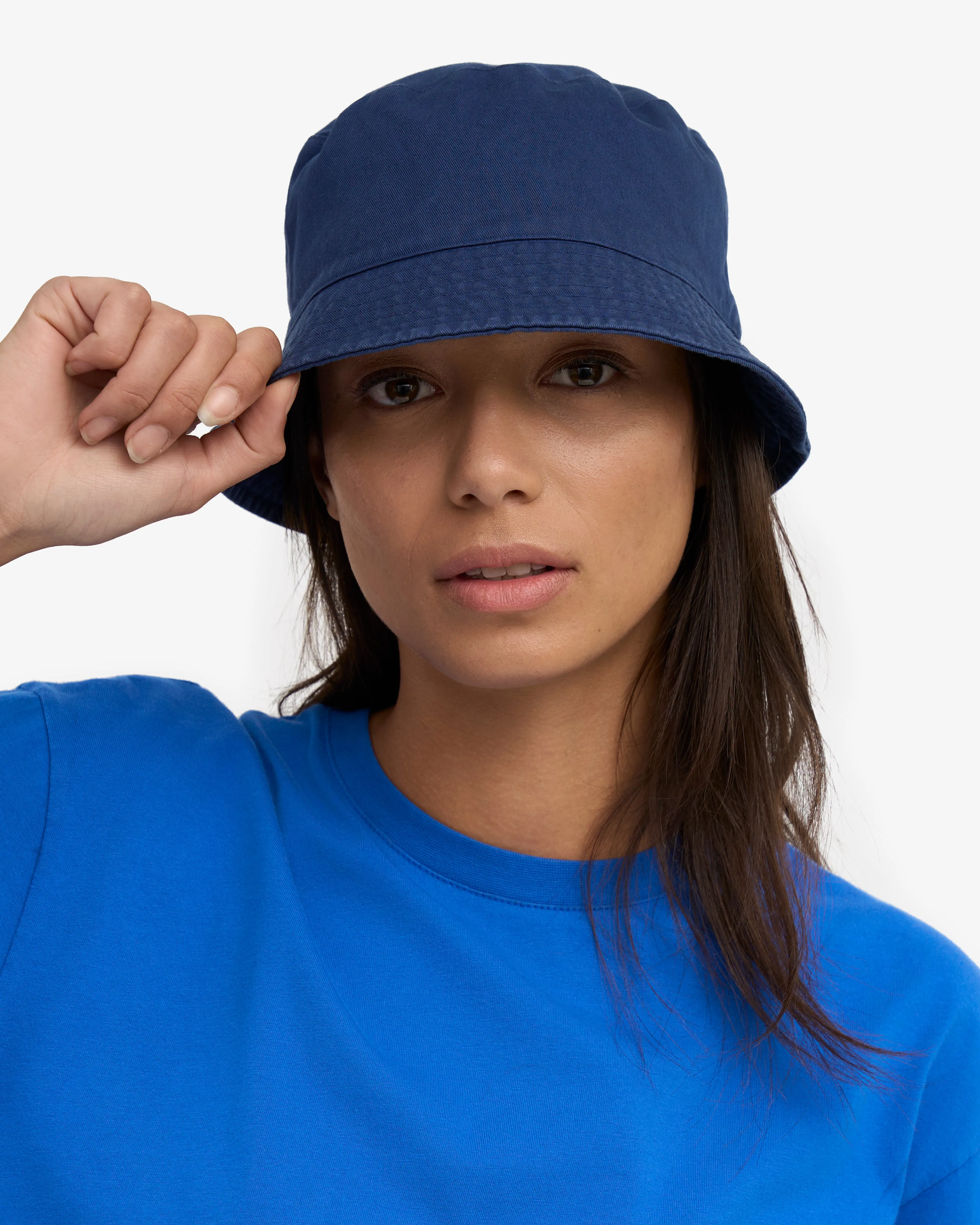 Organic Cotton Bucket Hat - Marine Blue sold by Colorful Standard product image thumbnail 4