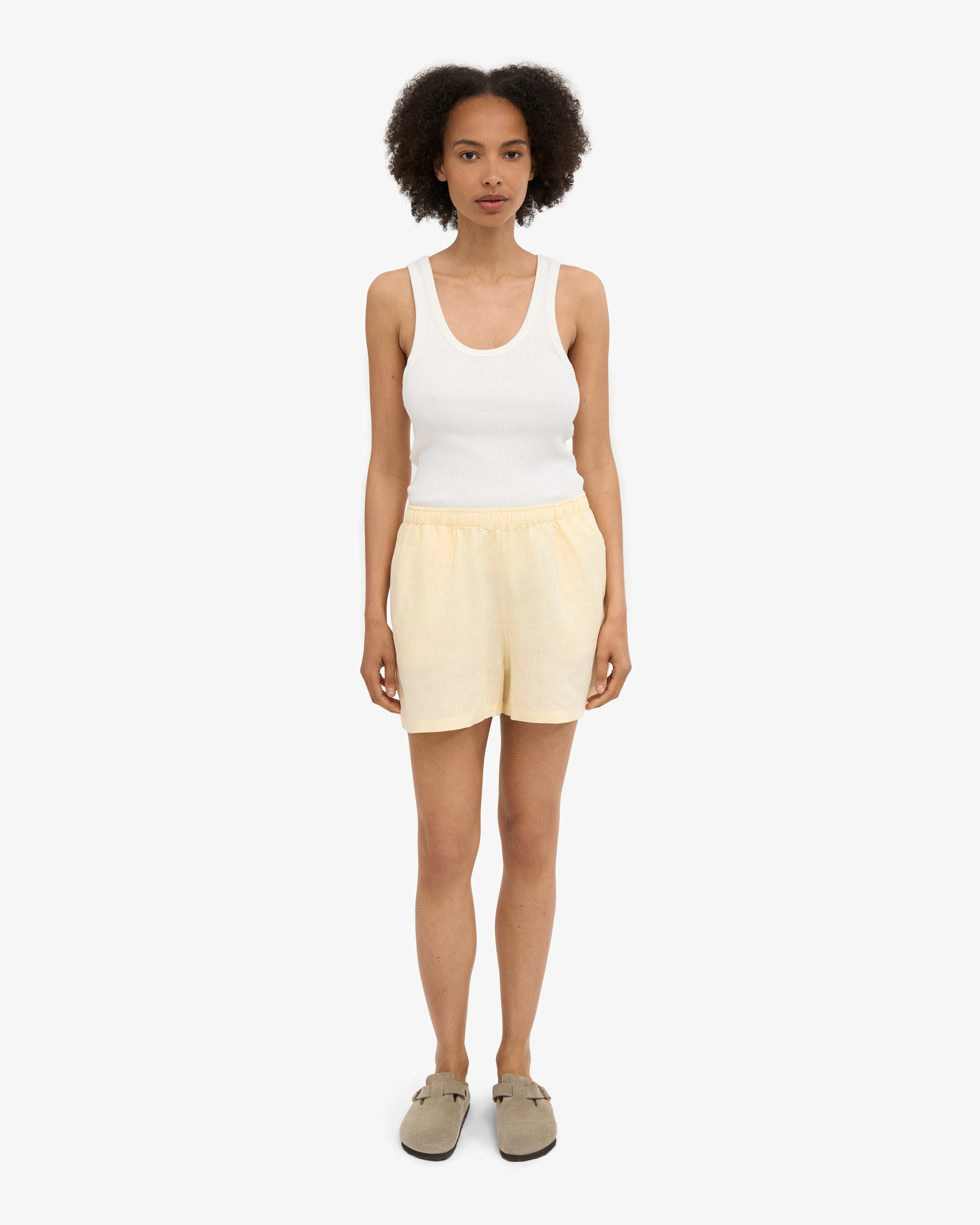 Linen Shorts - Soft Yellow sold by Colorful Standard product image thumbnail 2