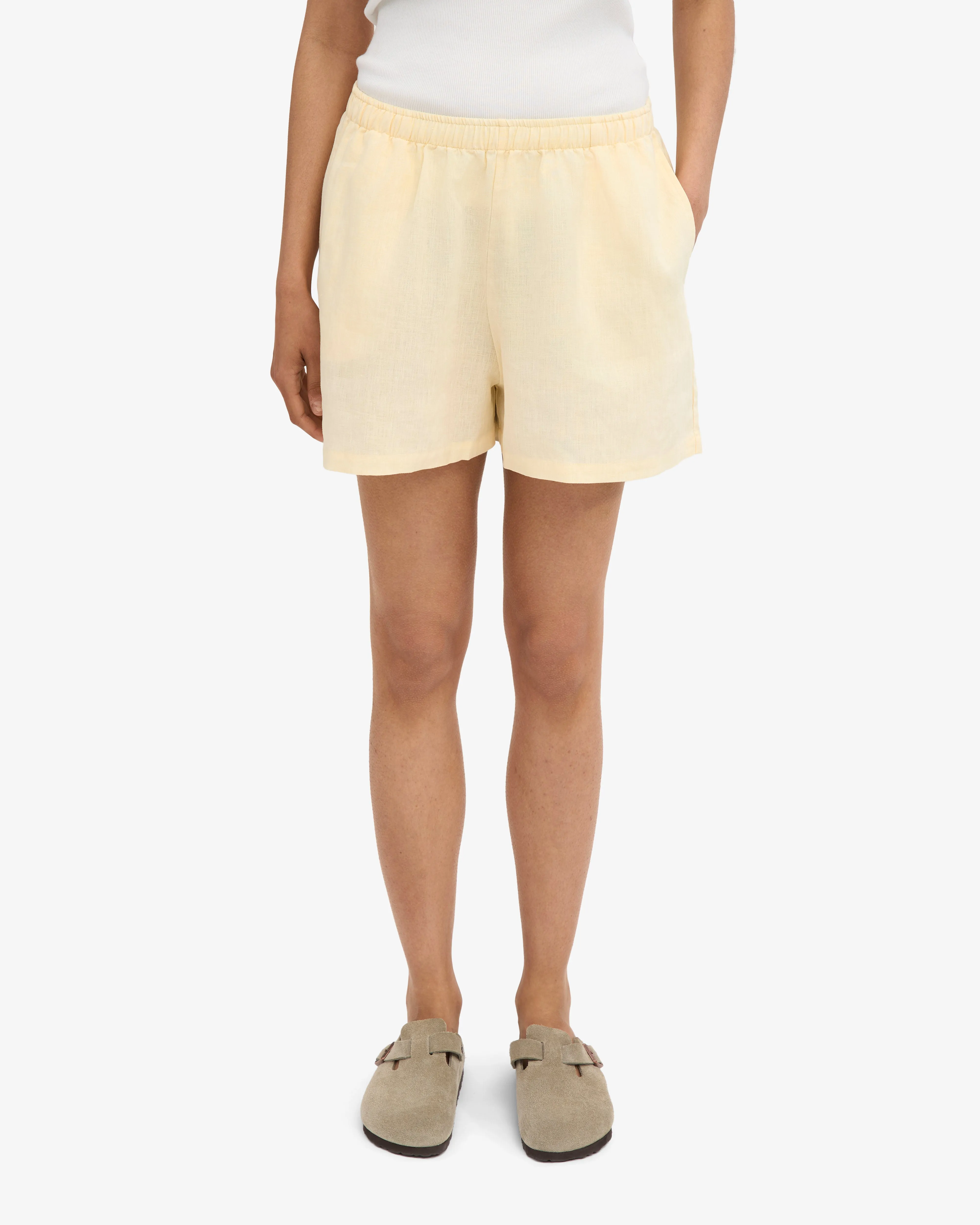 Linen Shorts - Soft Yellow sold by Colorful Standard product image thumbnail 3