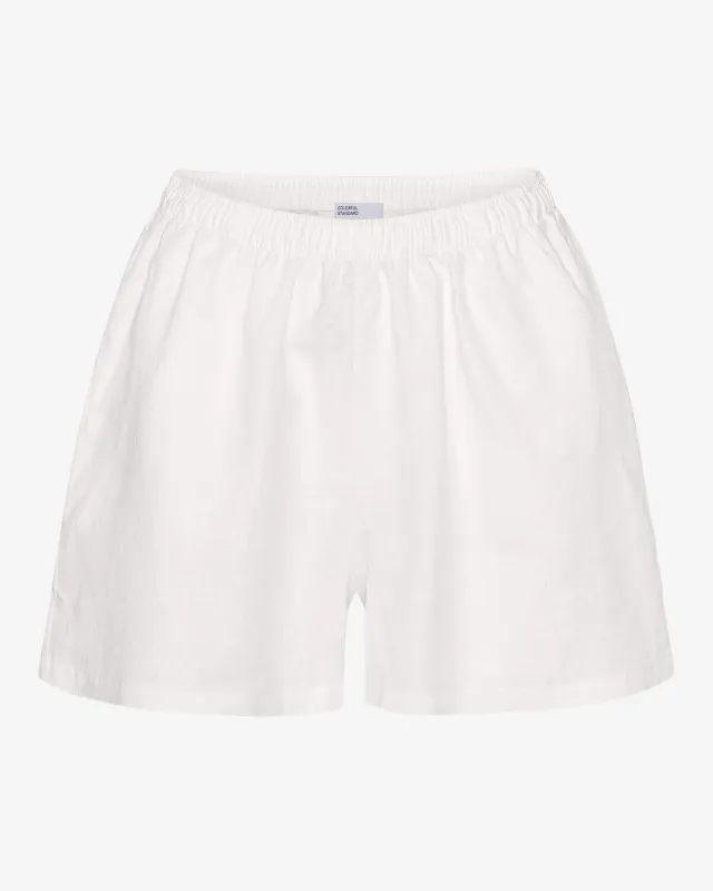 Linen Shorts - Optical White sold by Colorful Standard