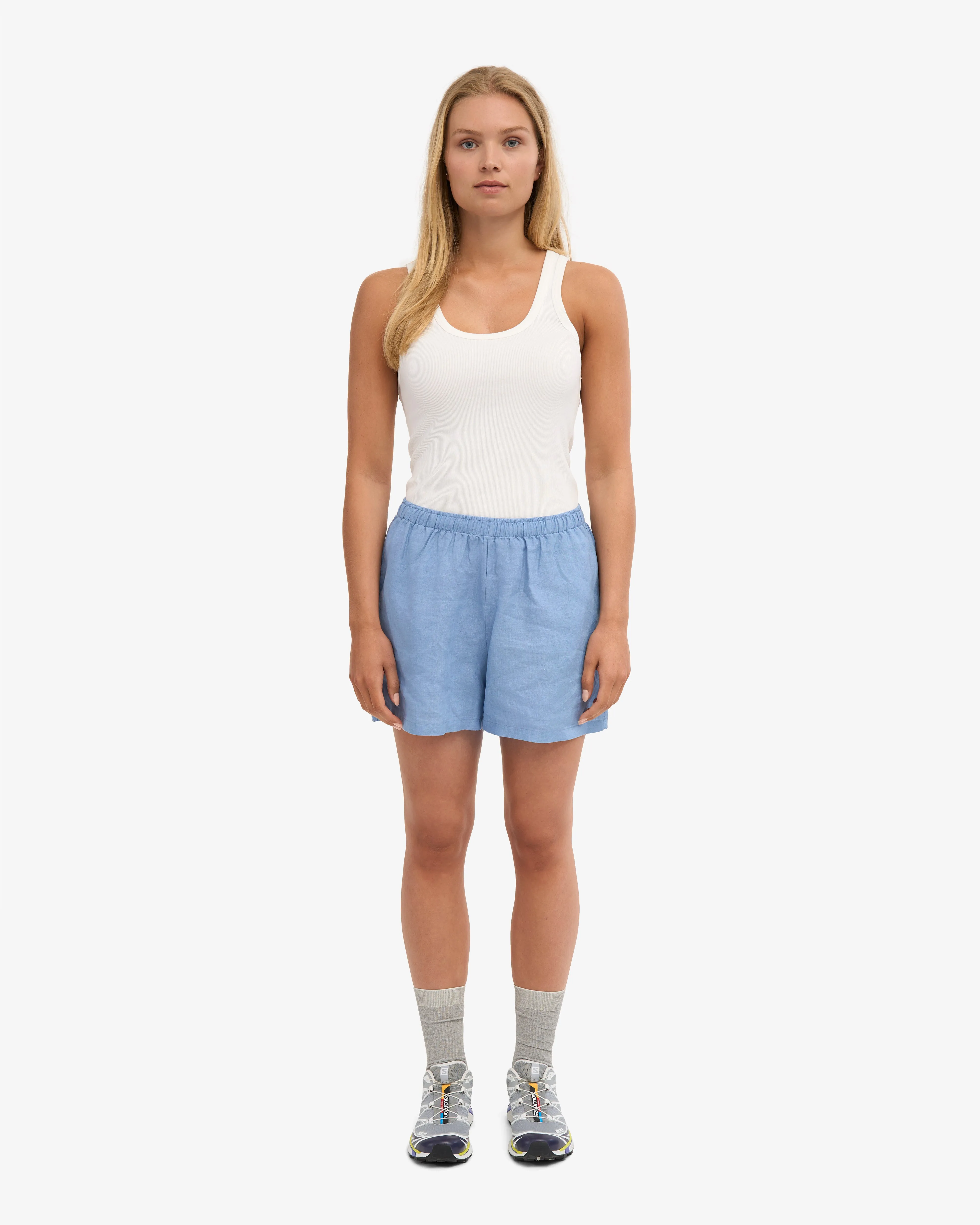 Linen Shorts - Seaside Blue sold by Colorful Standard product image thumbnail 2