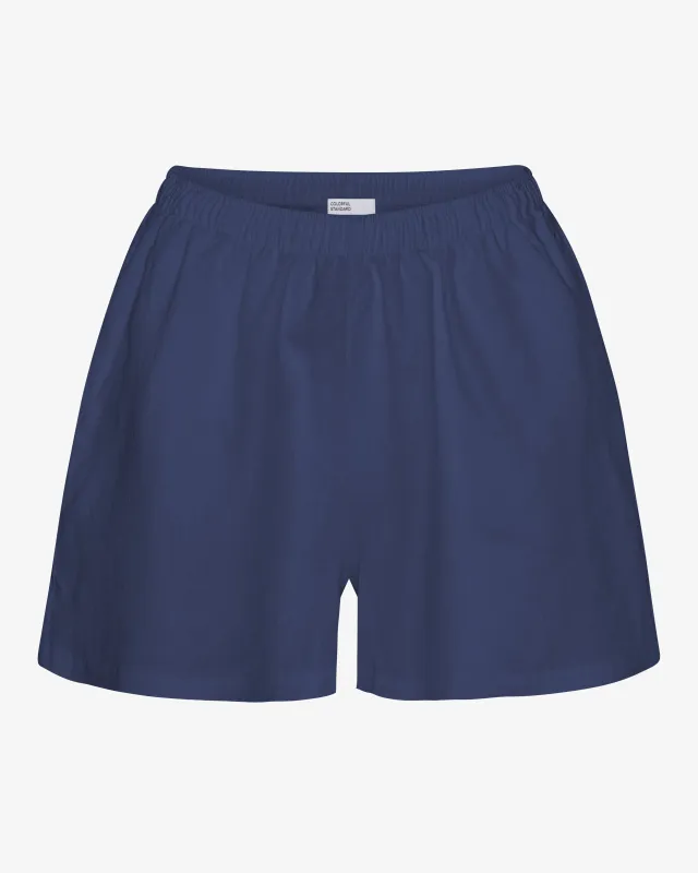 Linen Shorts - Petrol Blue sold by Colorful Standard