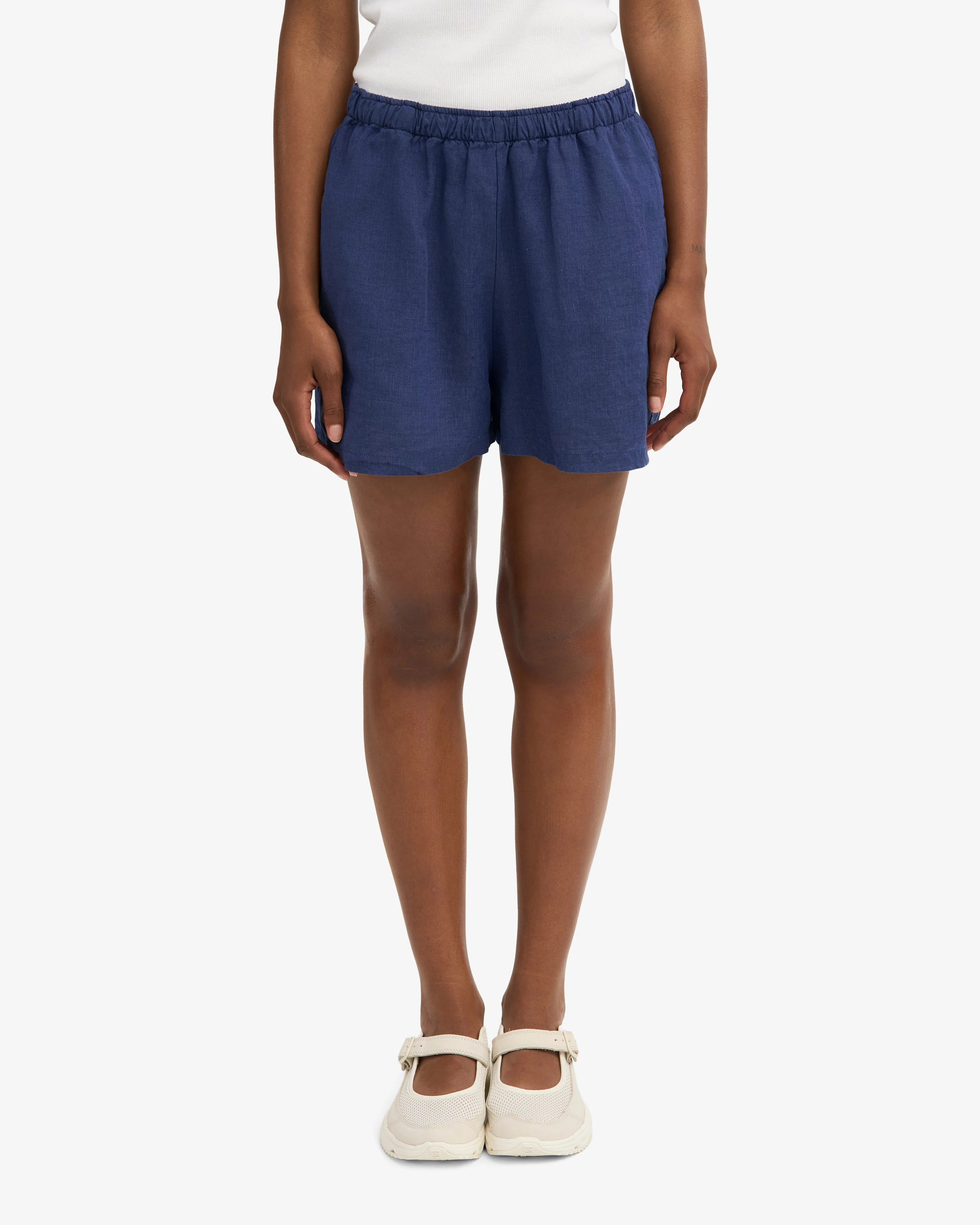 Linen Shorts - Navy Blue sold by Colorful Standard product image thumbnail 3