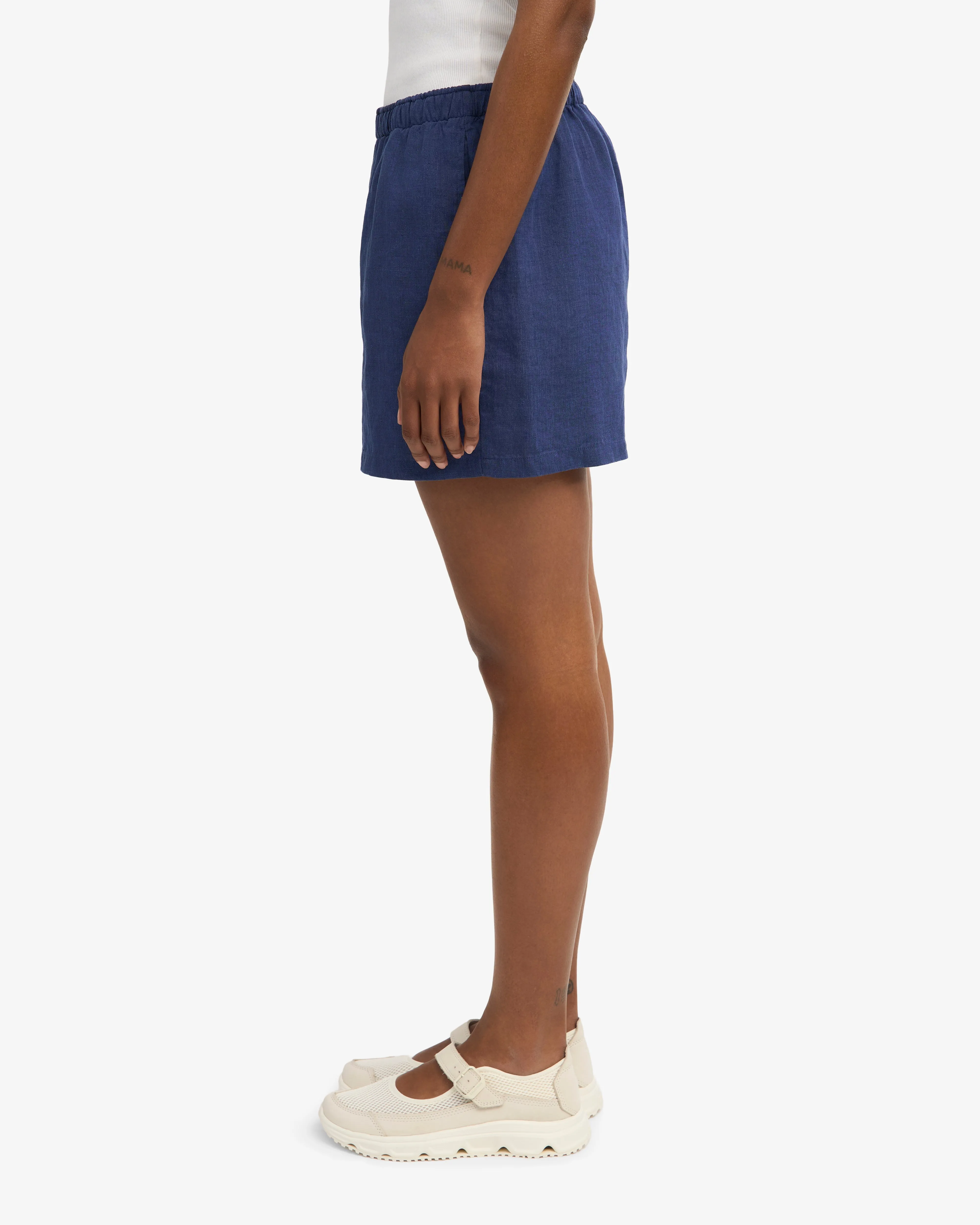 Linen Shorts - Navy Blue sold by Colorful Standard product image thumbnail 4