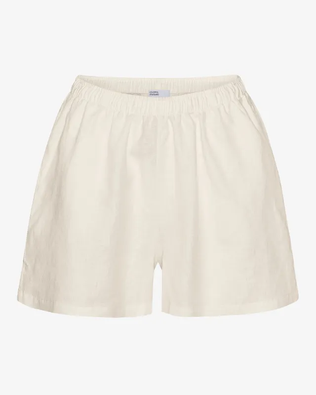 Linen Shorts - Ivory White sold by Colorful Standard