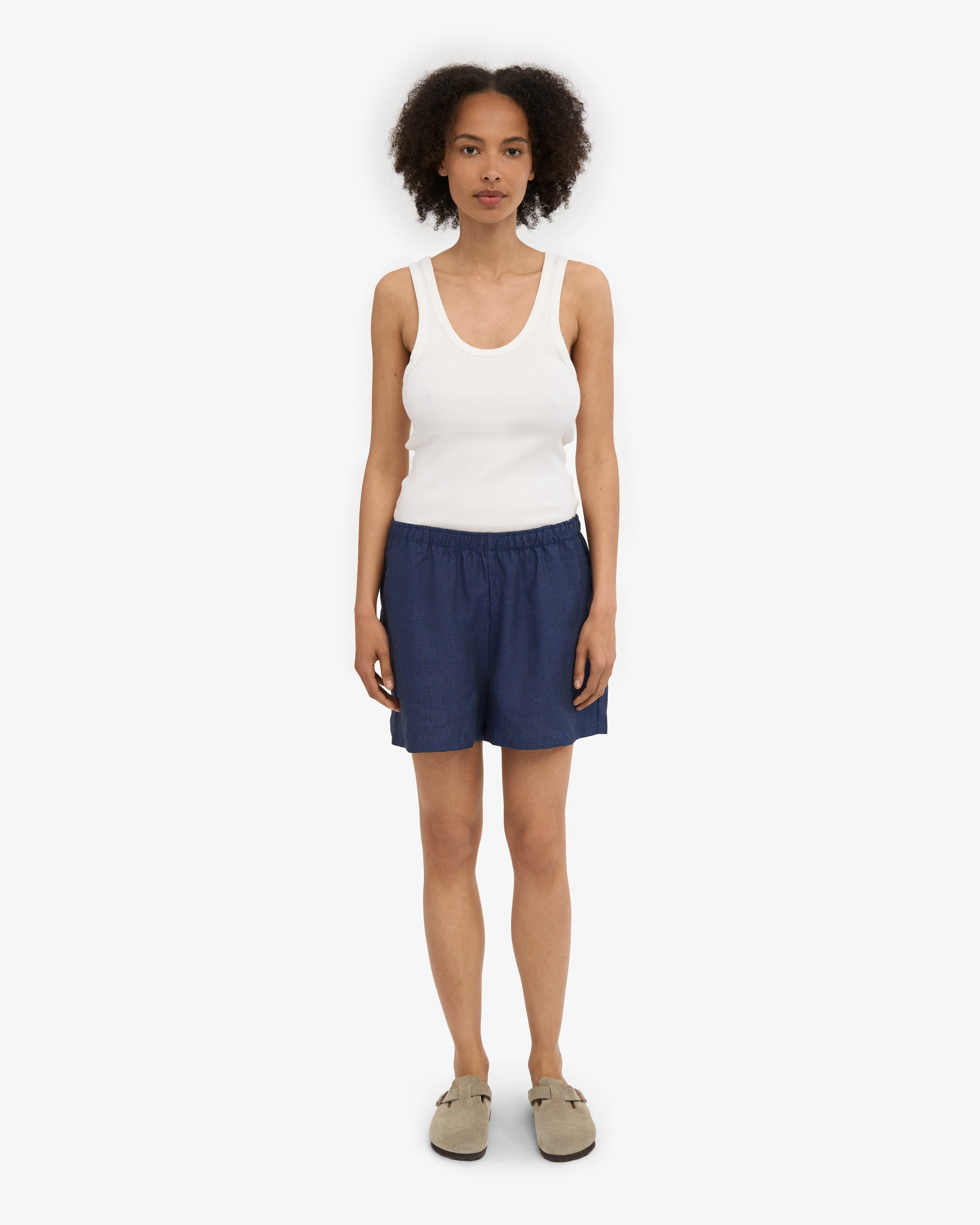 Linen Shorts - Marine Blue sold by Colorful Standard product image thumbnail 2