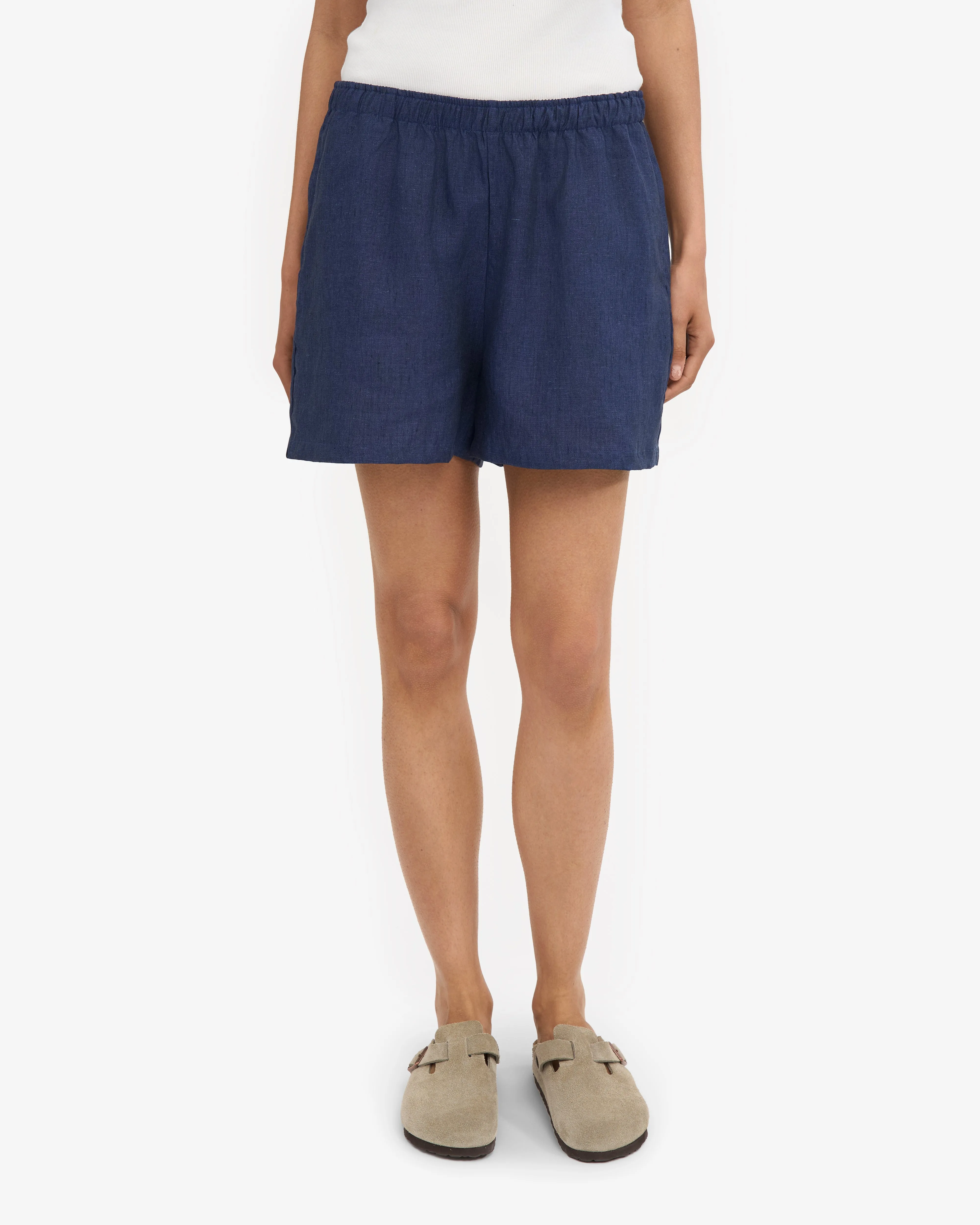 Linen Shorts - Marine Blue sold by Colorful Standard product image thumbnail 3