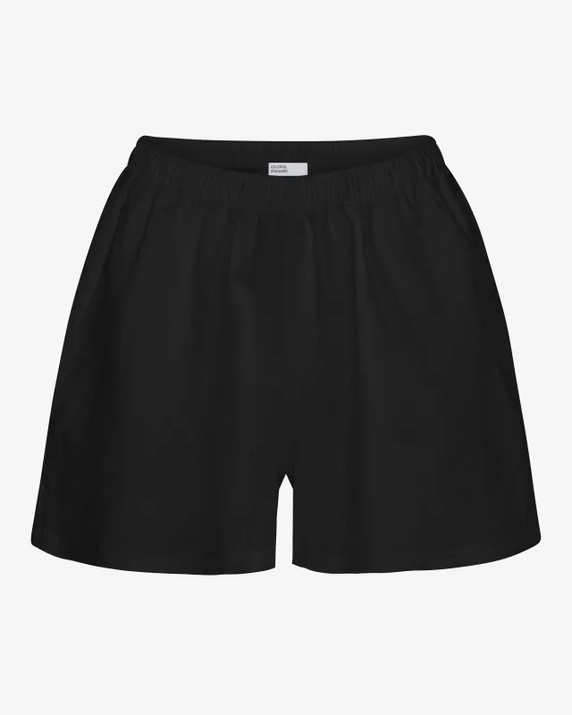 Linen Shorts - Deep Black sold by Colorful Standard