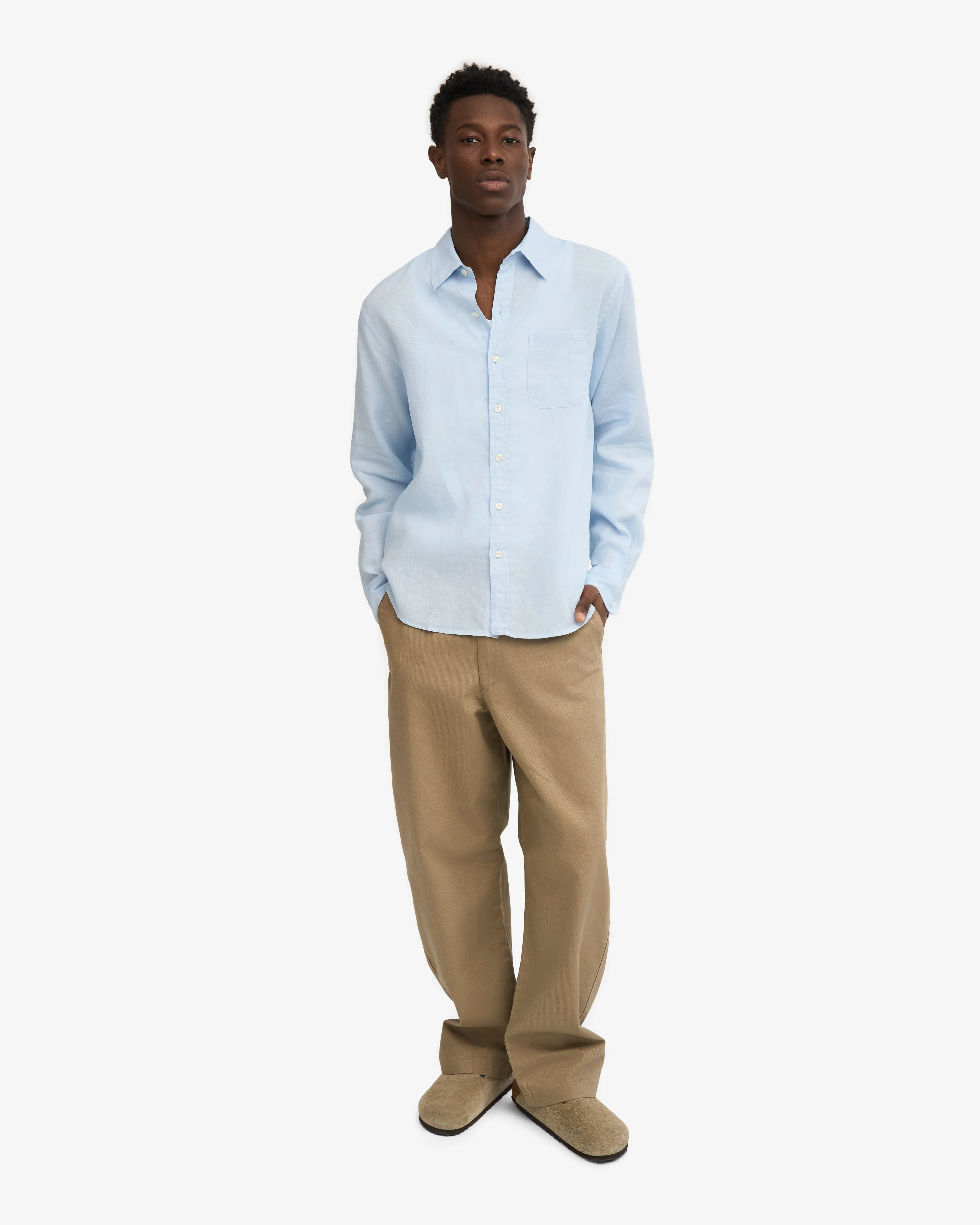 Linen Shirt - Polar Blue sold by Colorful Standard product image thumbnail 5
