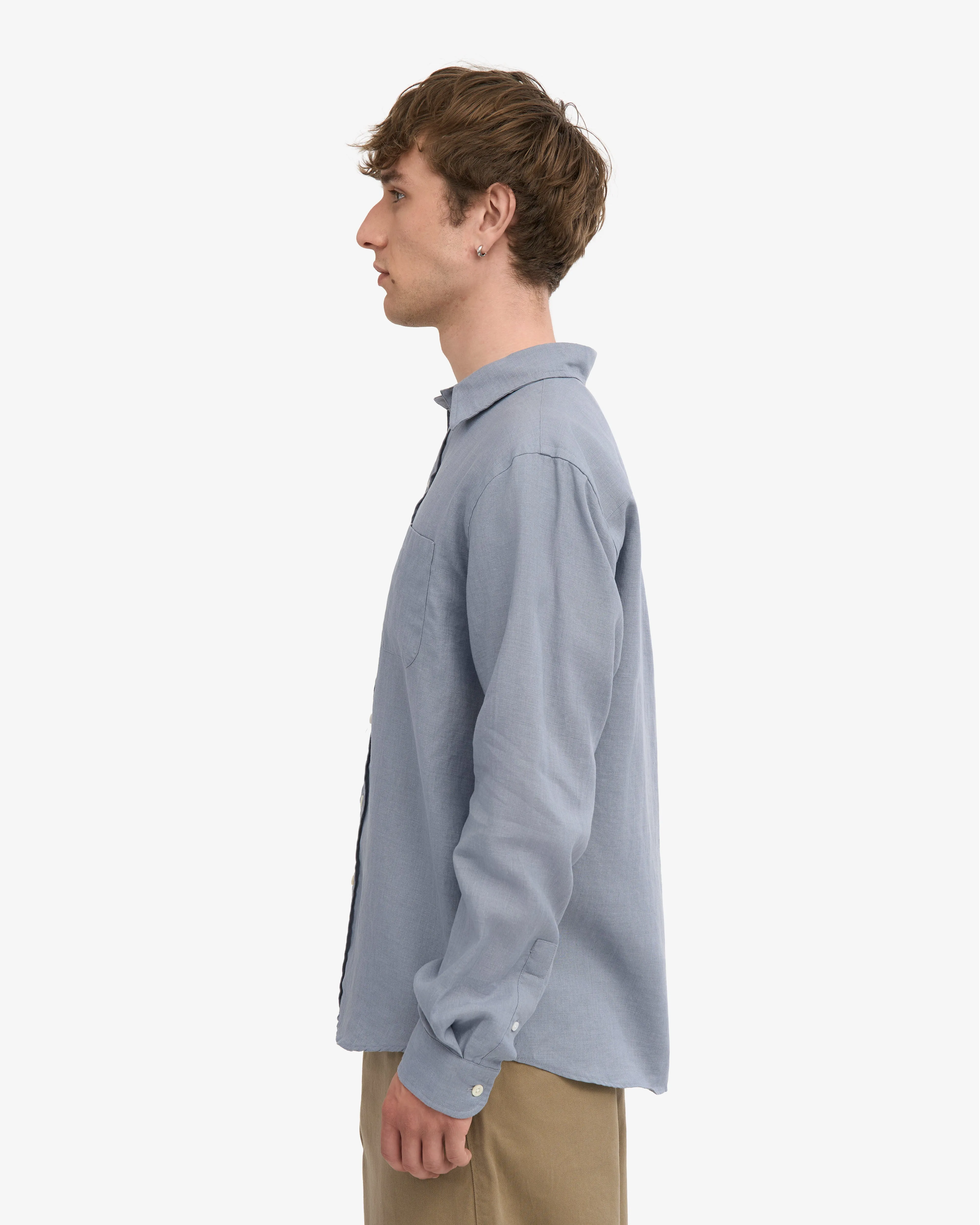 Linen Shirt - Steel Blue sold by Colorful Standard product image thumbnail 3
