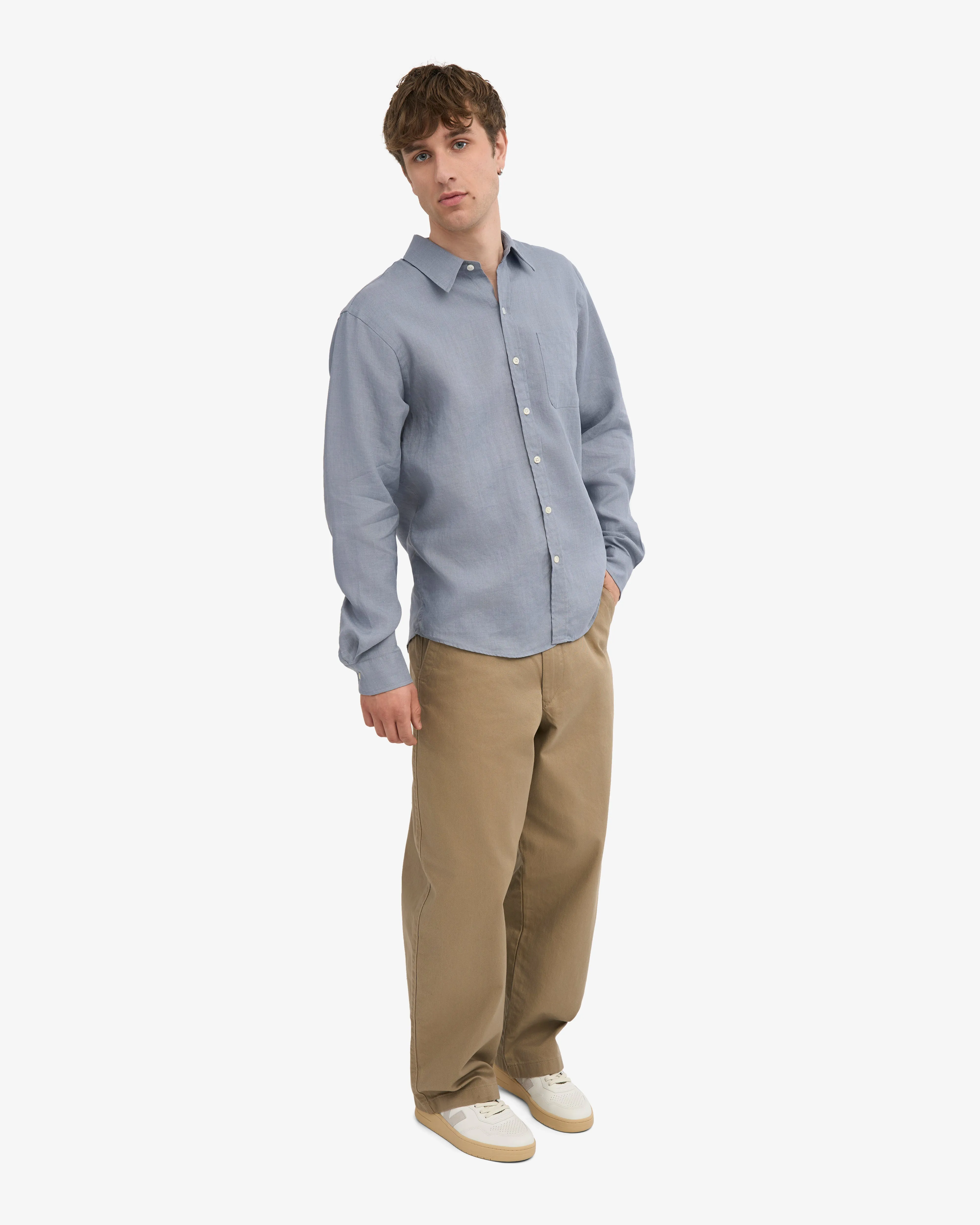 Linen Shirt - Steel Blue sold by Colorful Standard product image thumbnail 5