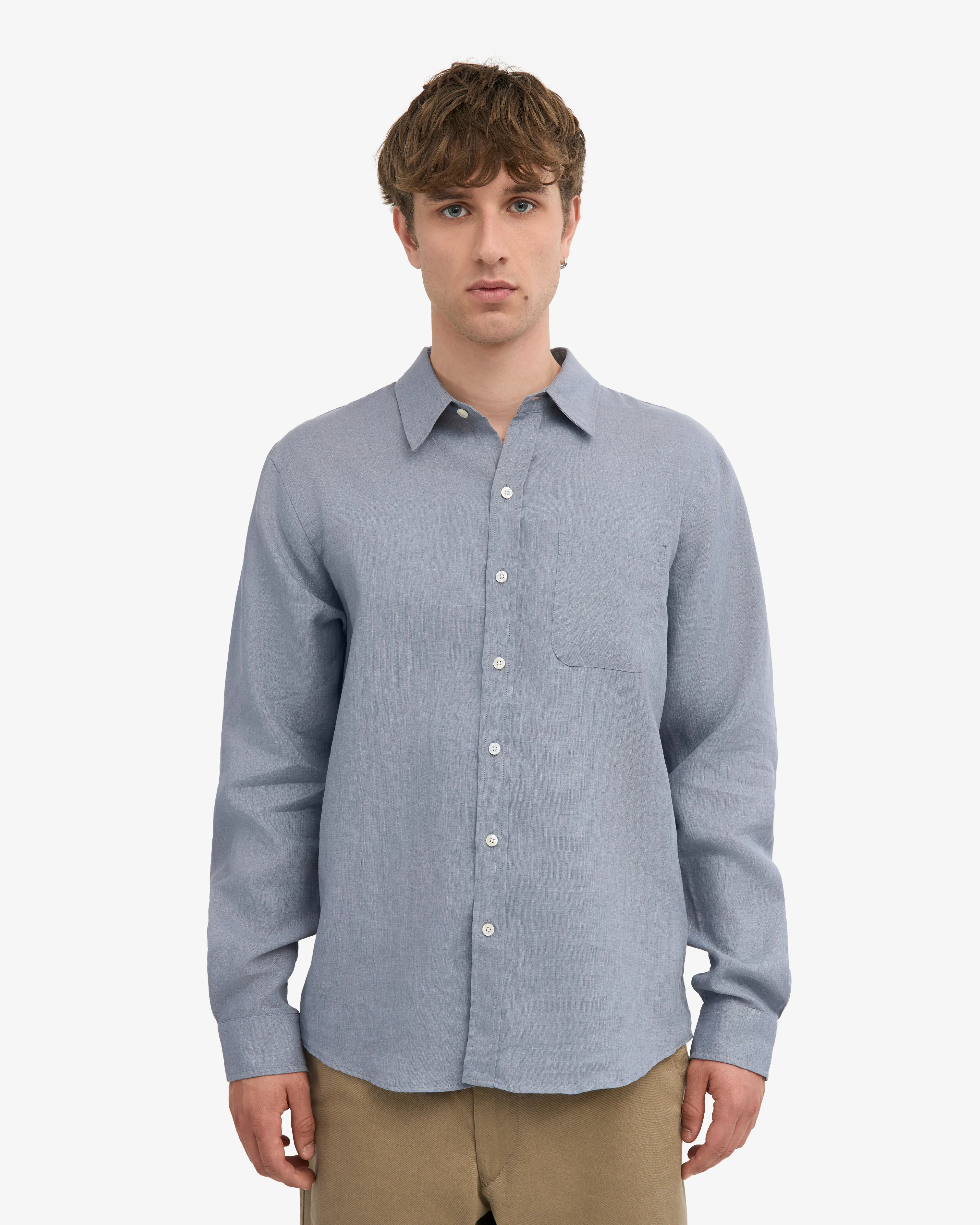 Linen Shirt - Steel Blue sold by Colorful Standard product image thumbnail 2