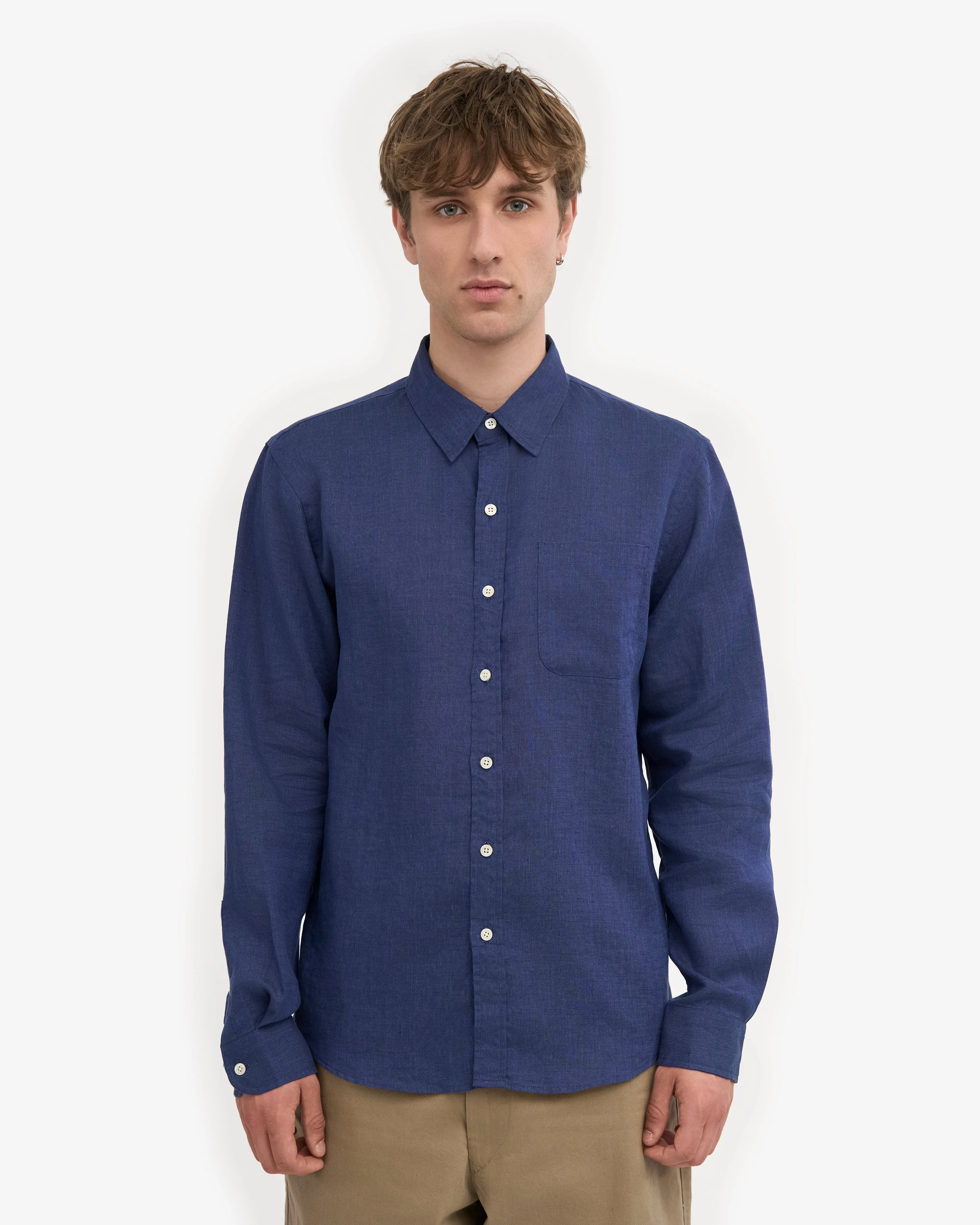Linen Shirt - Petrol Blue sold by Colorful Standard product image thumbnail 2