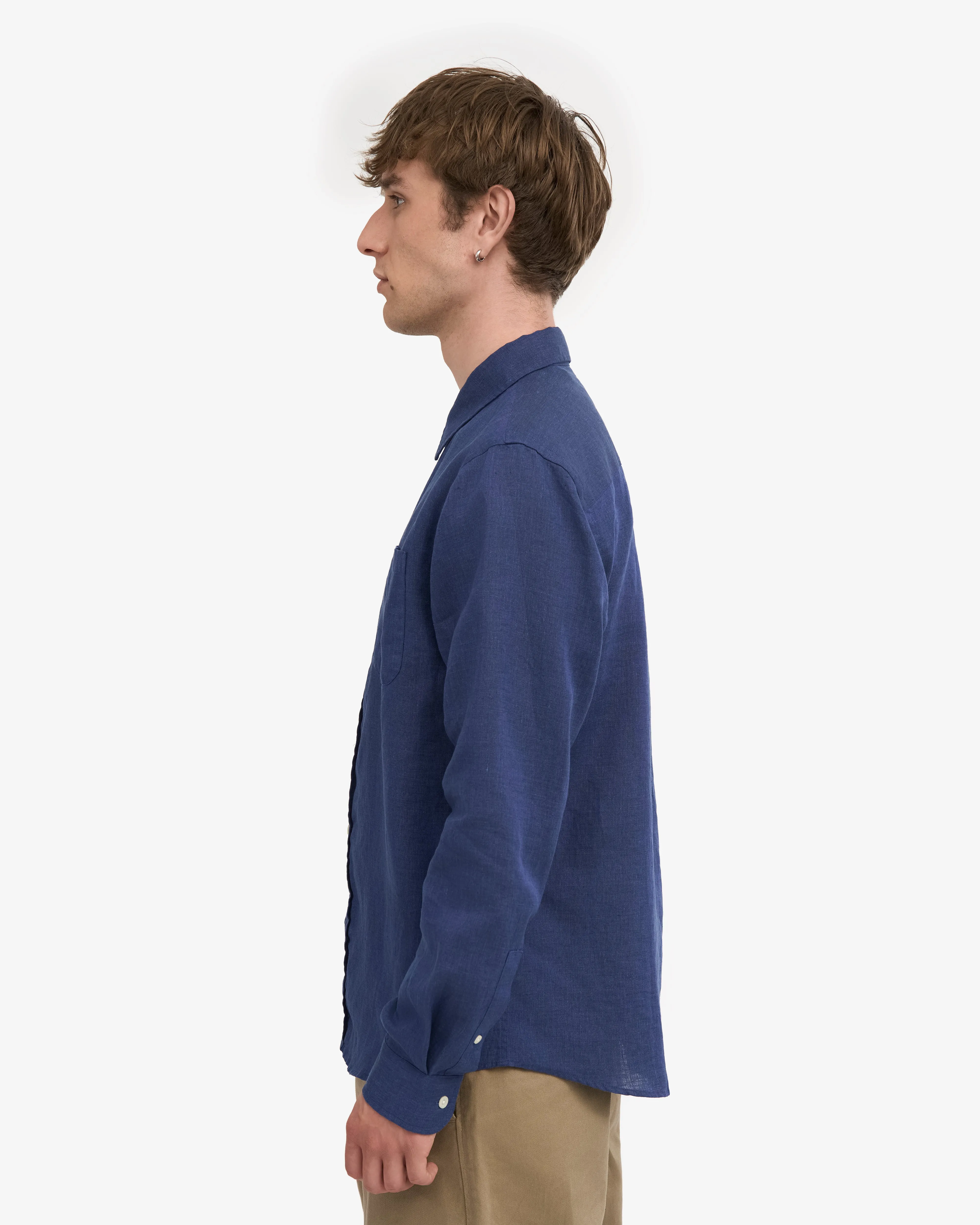 Linen Shirt - Petrol Blue sold by Colorful Standard product image thumbnail 3