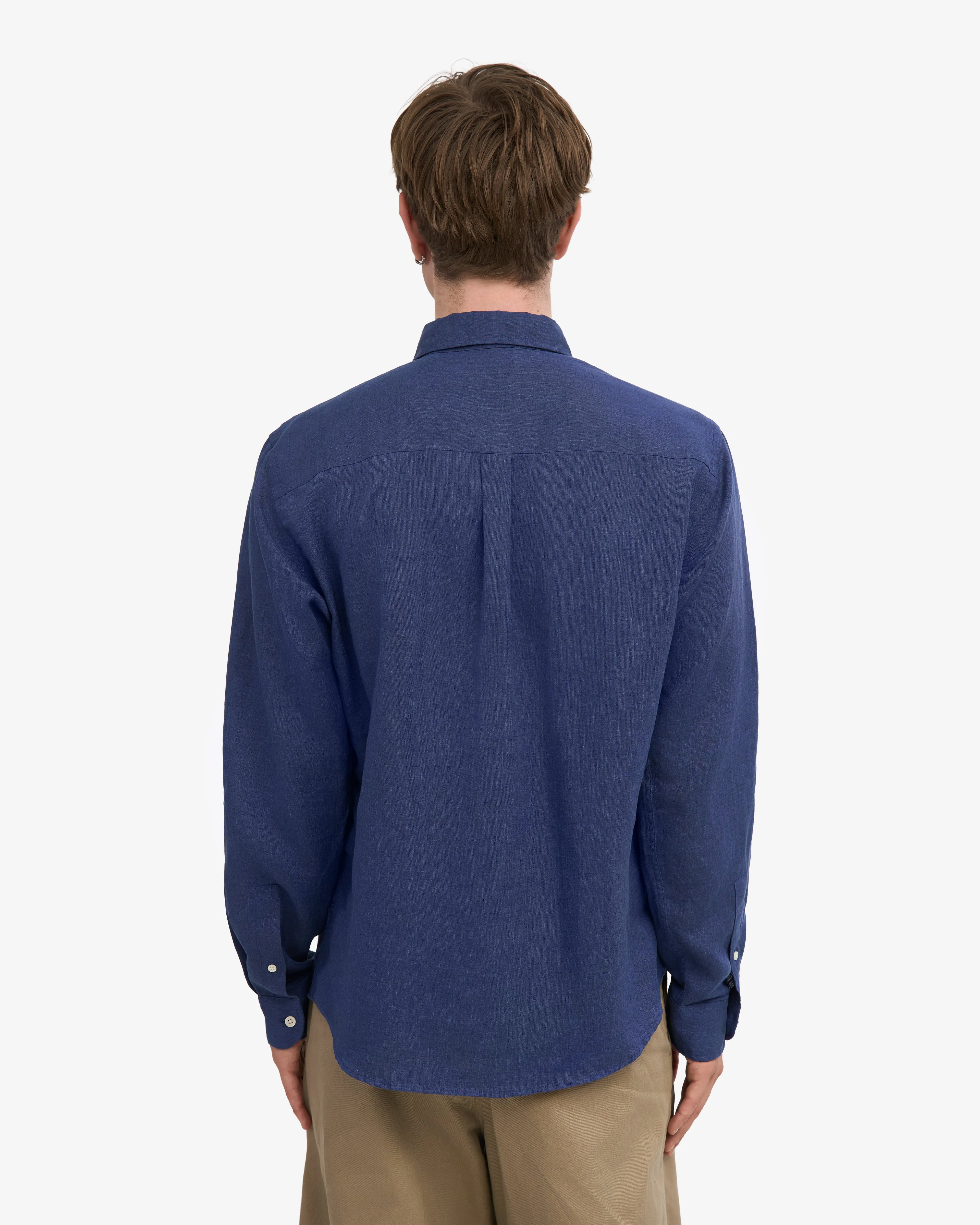 Linen Shirt - Petrol Blue sold by Colorful Standard product image thumbnail 4