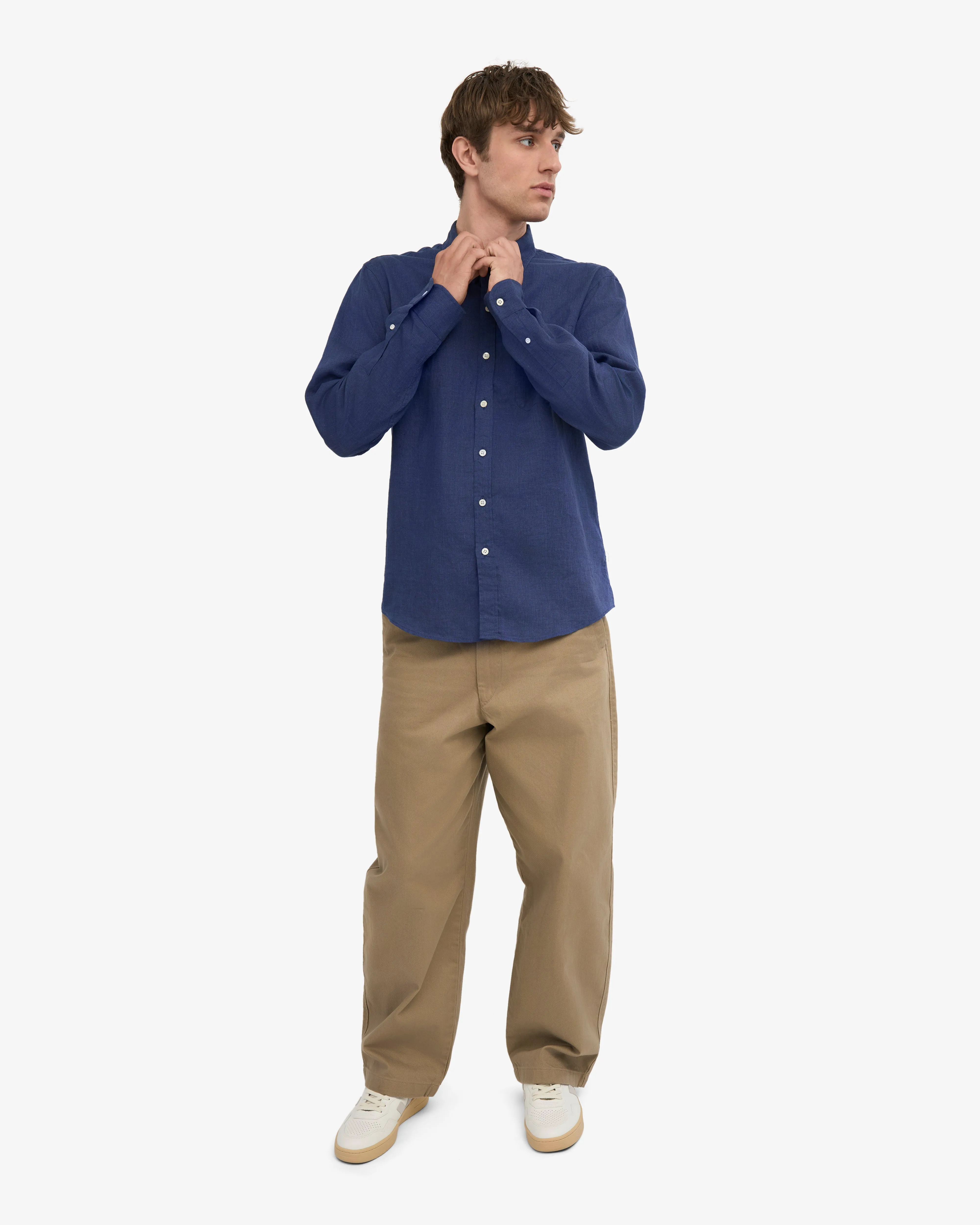 Linen Shirt - Petrol Blue sold by Colorful Standard product image thumbnail 5