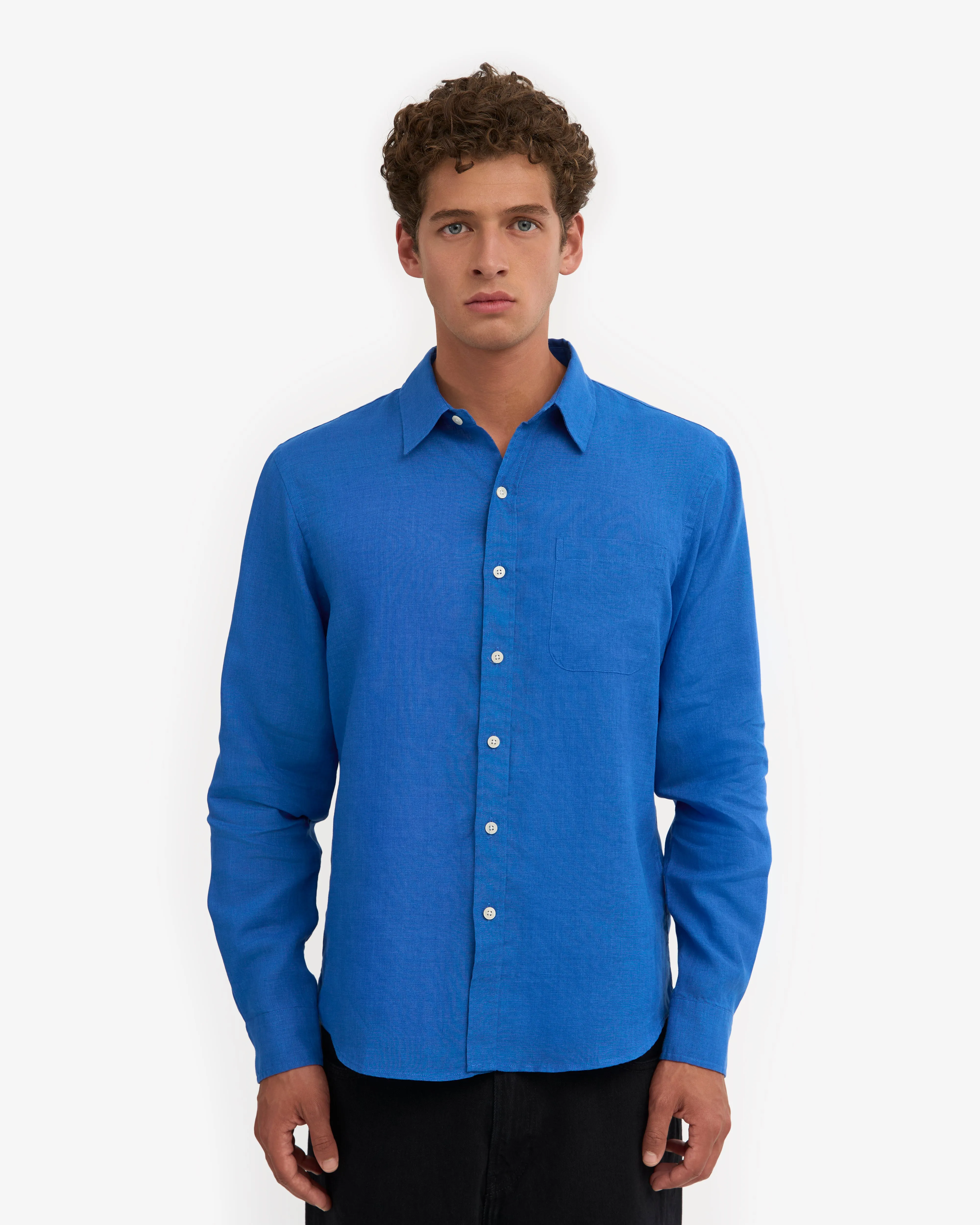 Linen Shirt - Pacific Blue sold by Colorful Standard product image thumbnail 2