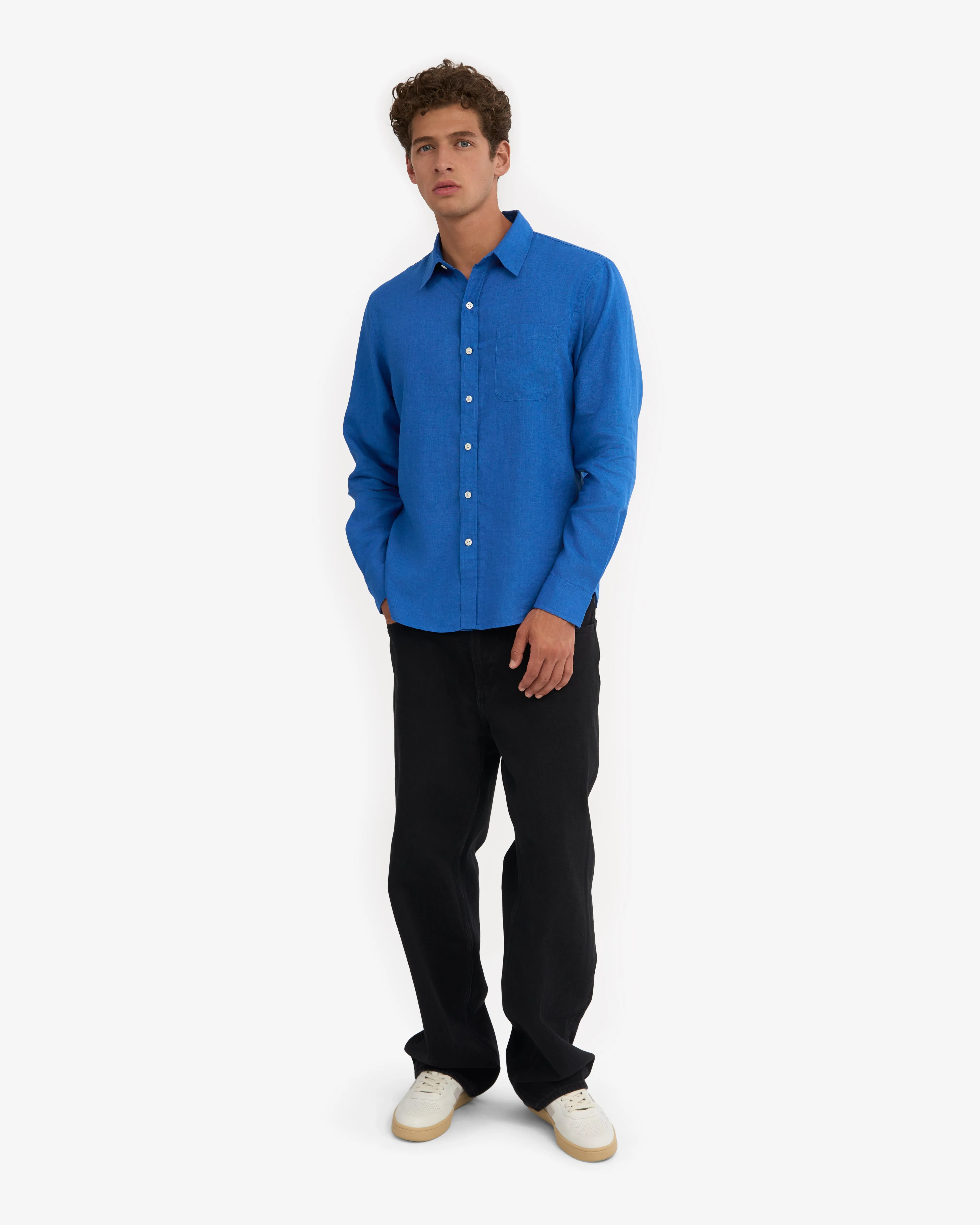 Linen Shirt - Pacific Blue sold by Colorful Standard product image thumbnail 5