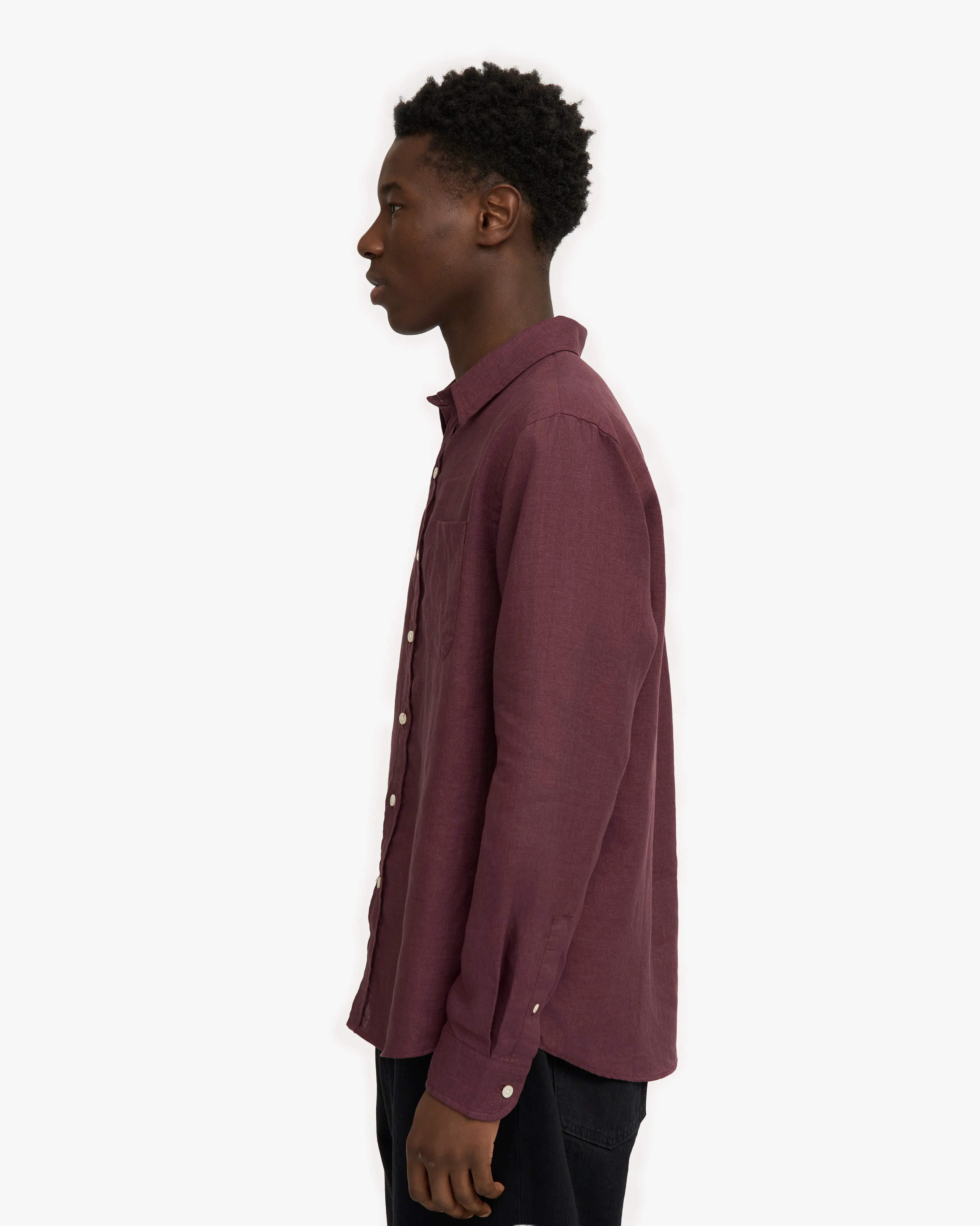 Linen Shirt - Oxblood Red sold by Colorful Standard product image thumbnail 3