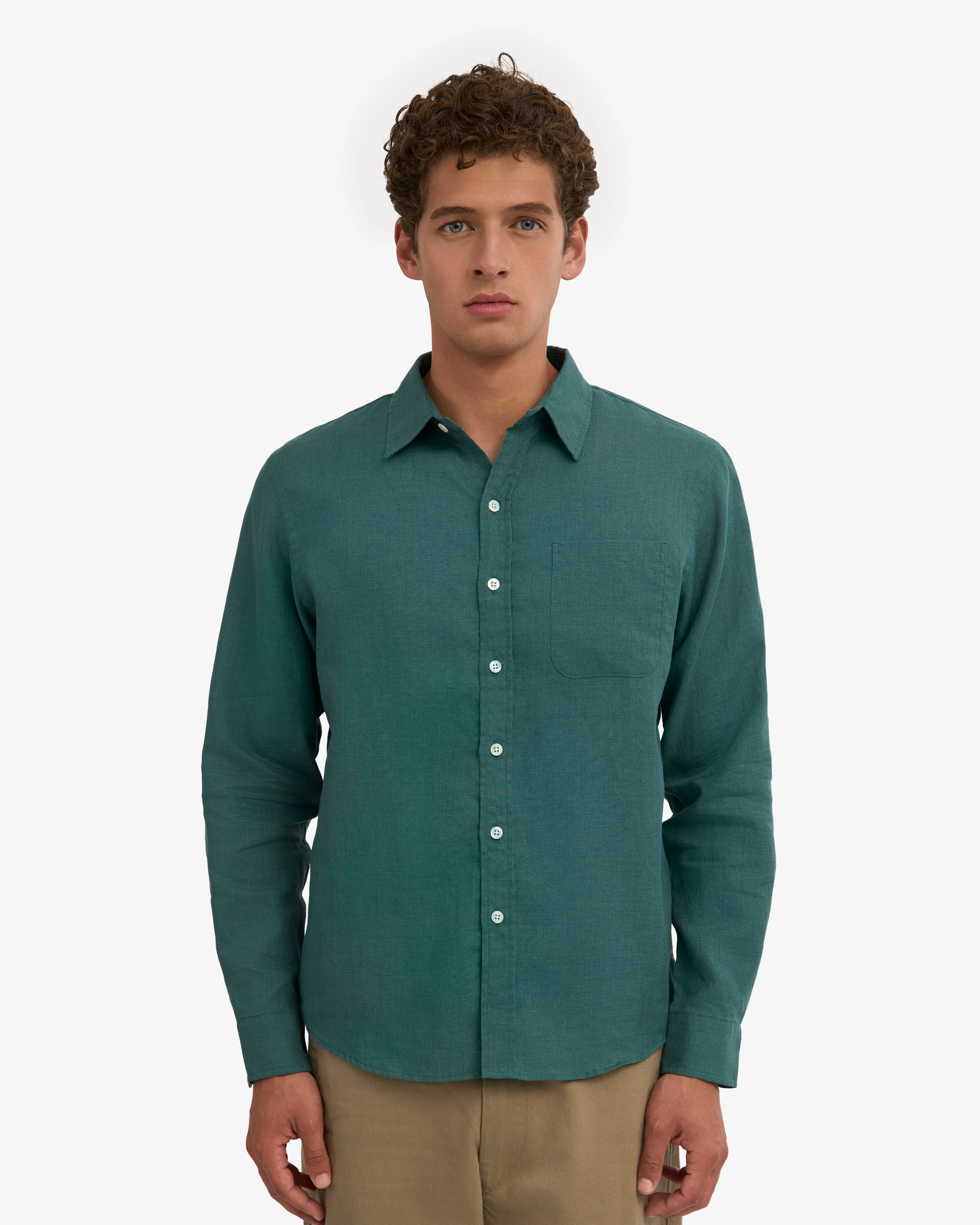 Linen Shirt - Ocean Green sold by Colorful Standard product image thumbnail 2