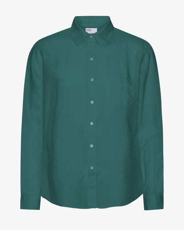 Linen Shirt - Ocean Green made by Colorful Standard