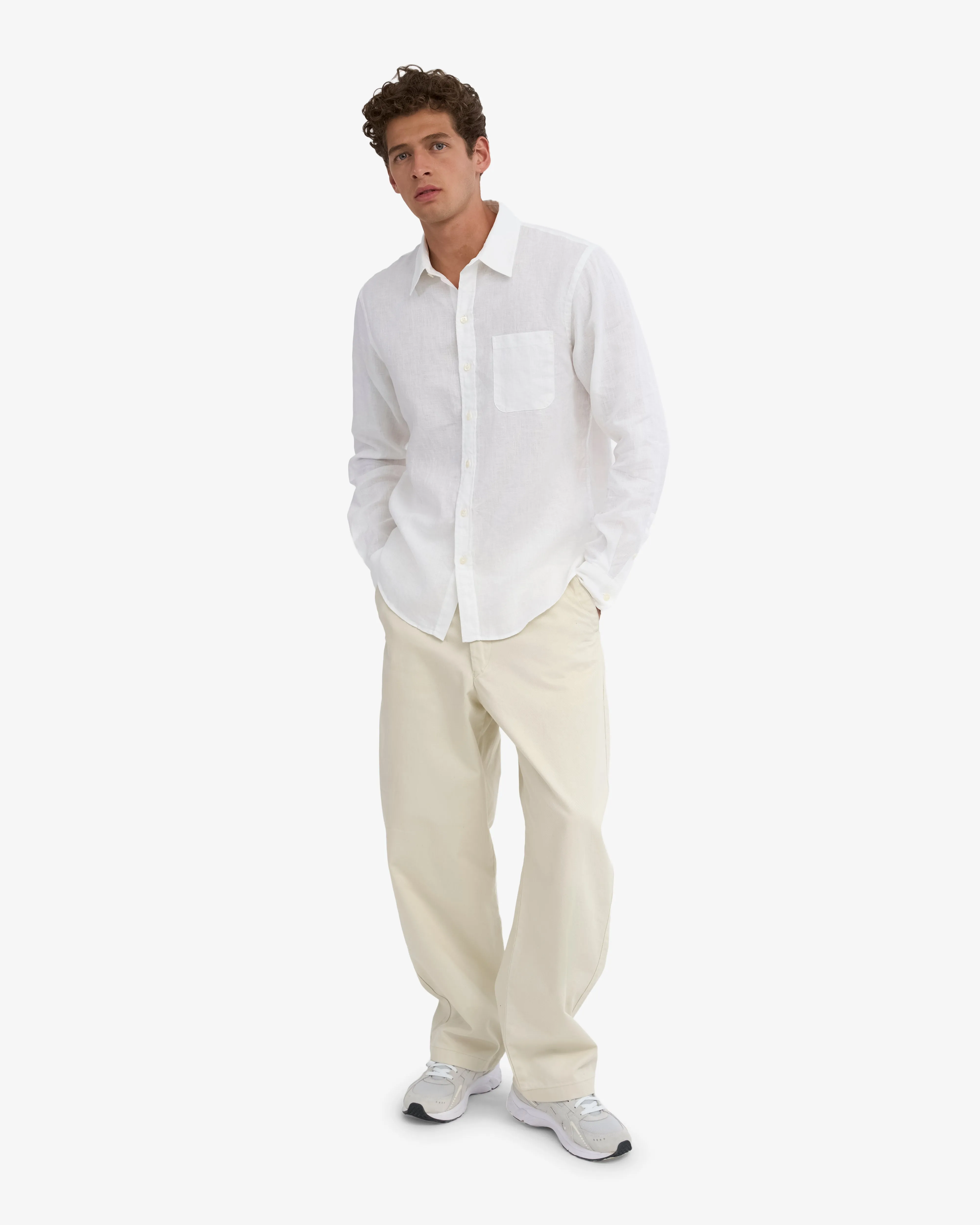 Linen Shirt - Optical White sold by Colorful Standard product image thumbnail 5