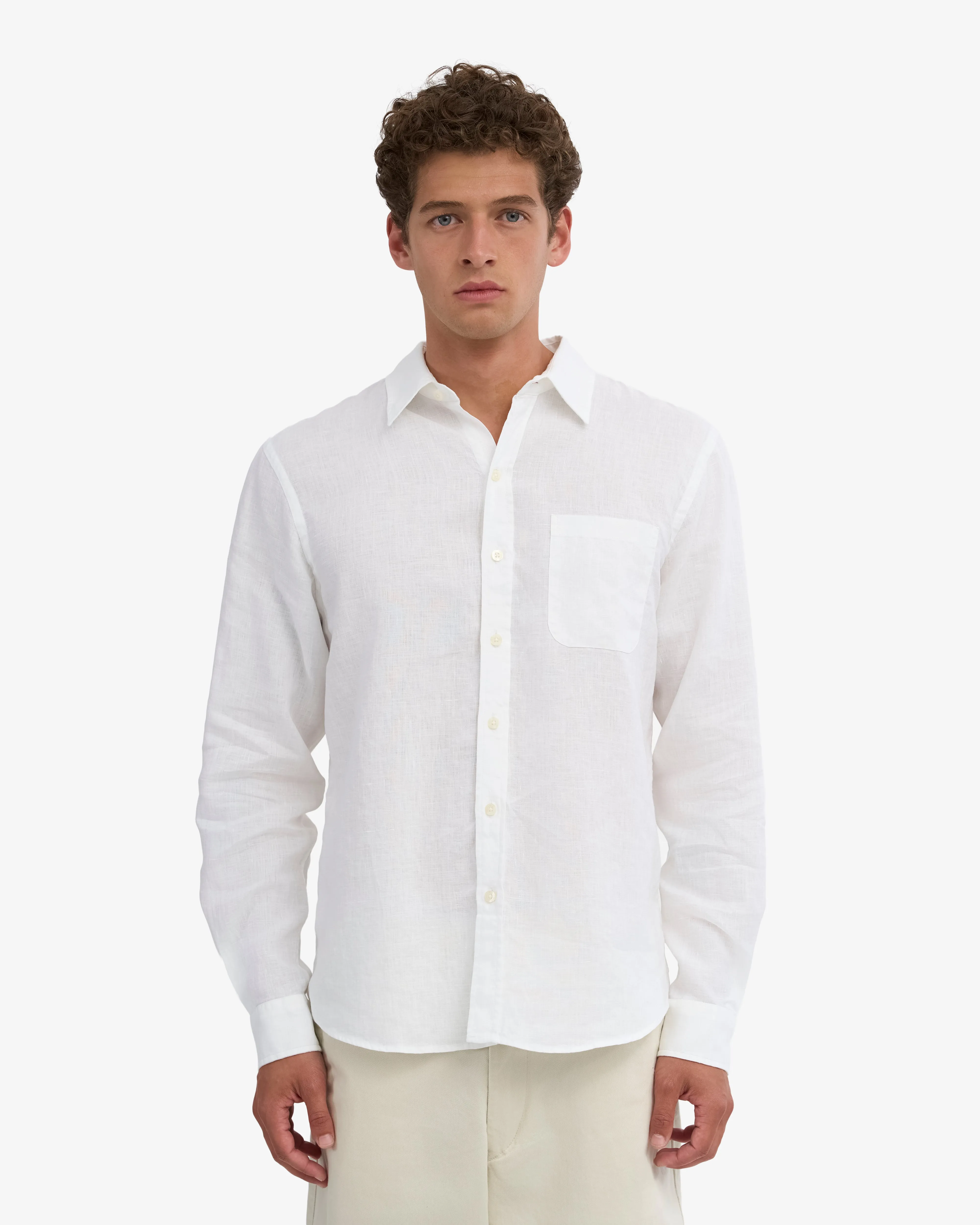 Linen Shirt - Optical White sold by Colorful Standard product image thumbnail 2