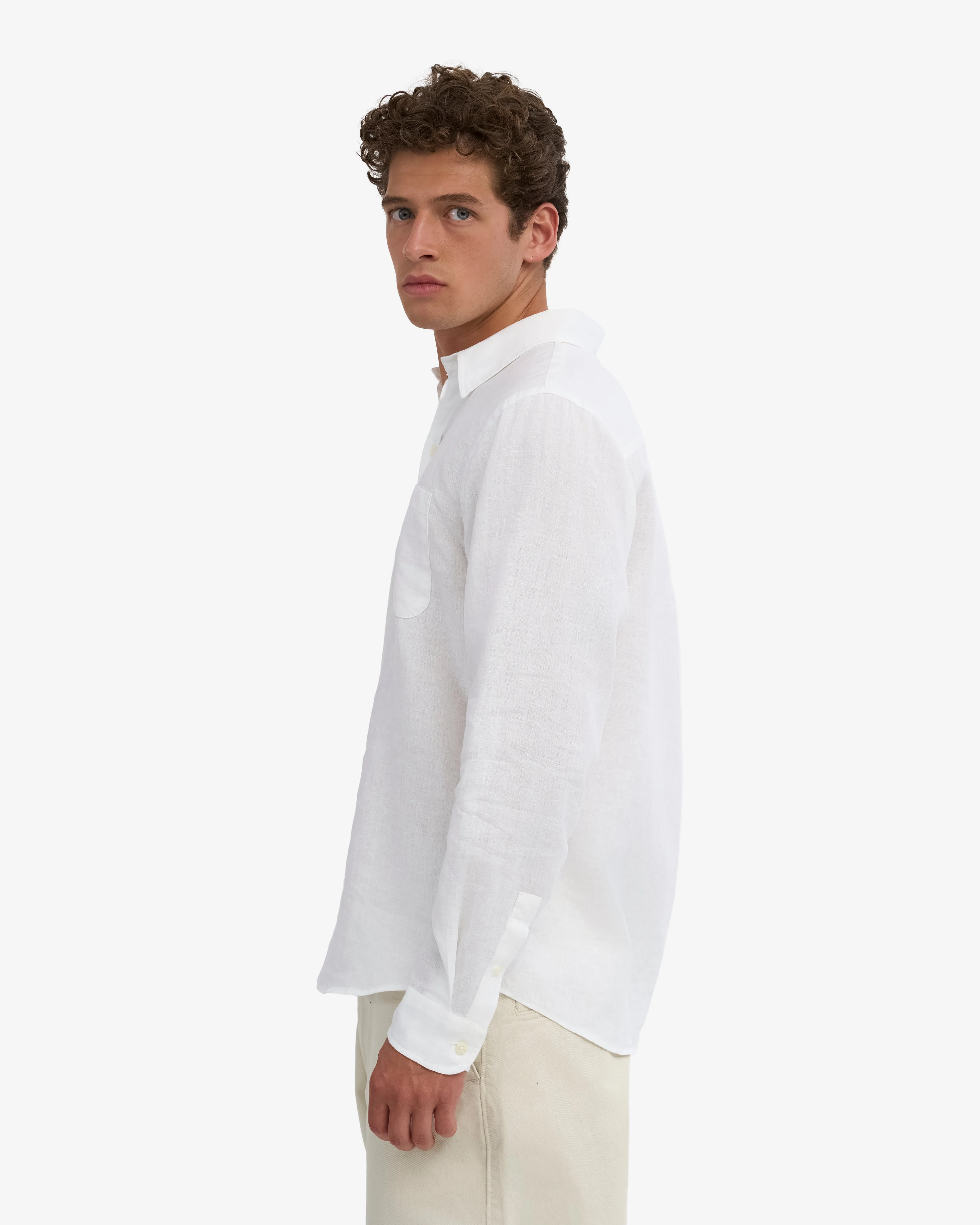 Linen Shirt - Optical White sold by Colorful Standard product image thumbnail 3