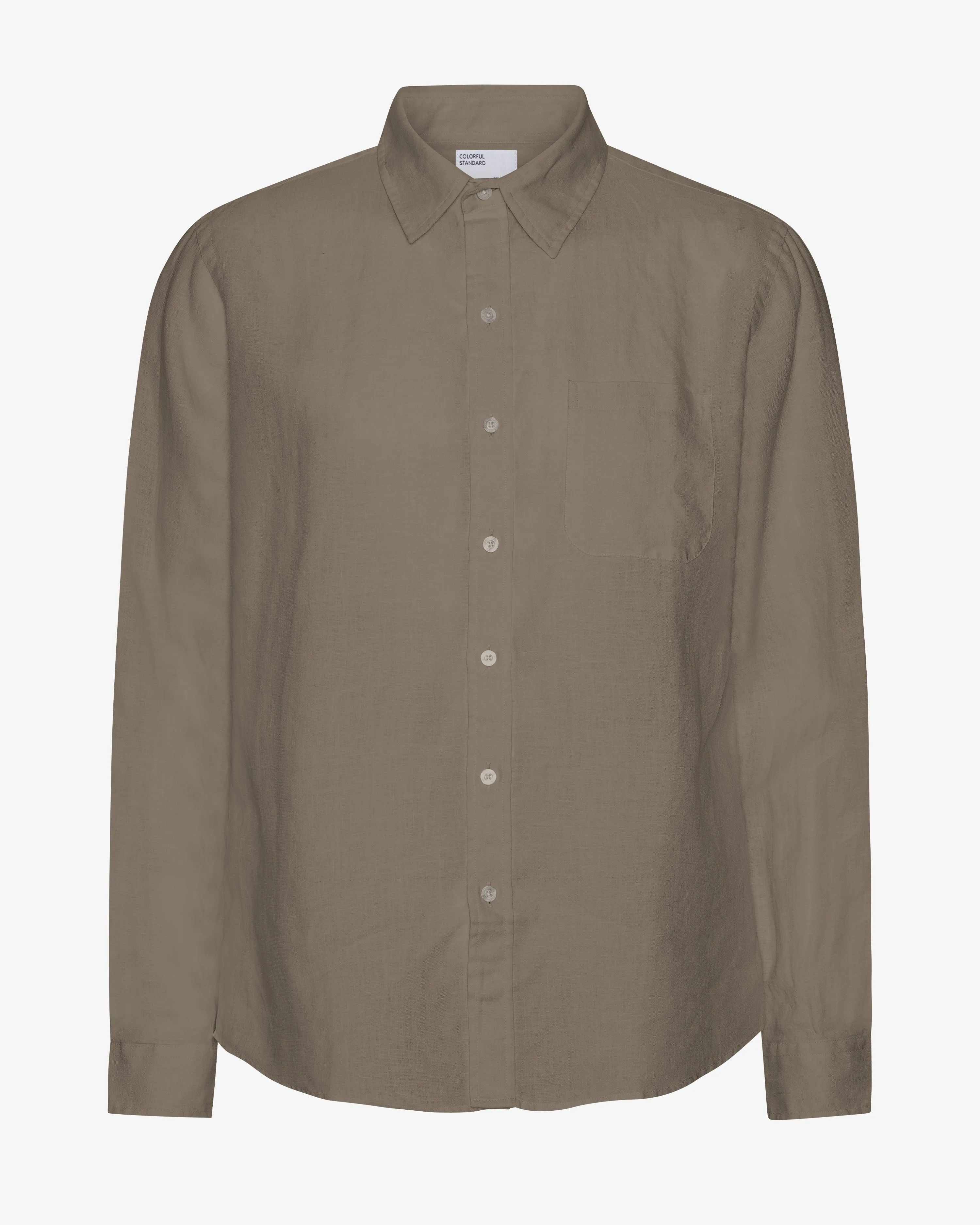Linen Shirt - Dusty Olive sold by Colorful Standard