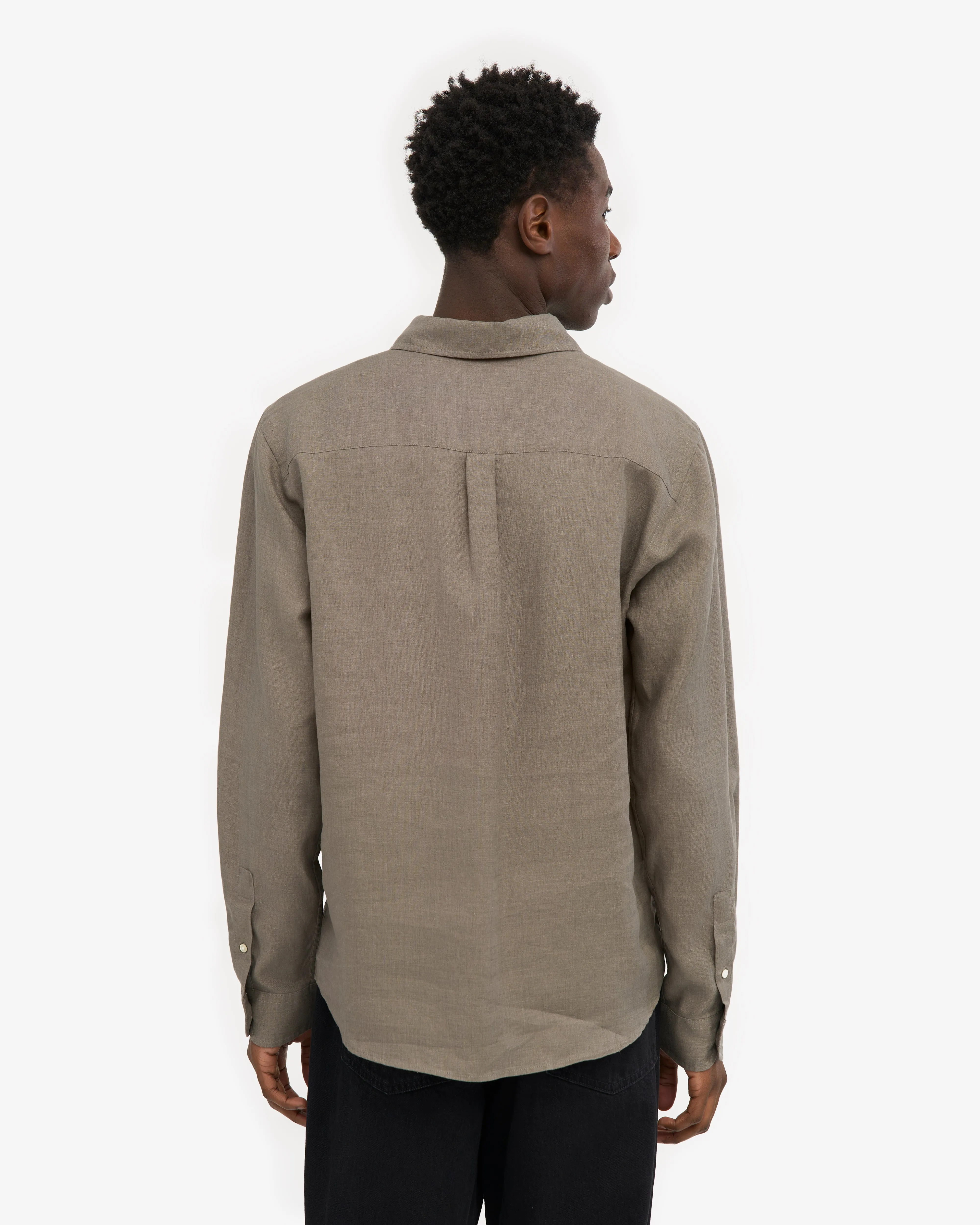 Linen Shirt - Dusty Olive sold by Colorful Standard product image thumbnail 4