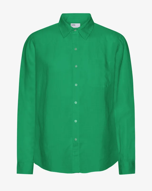 Linen Shirt - Kelly Green made by Colorful Standard