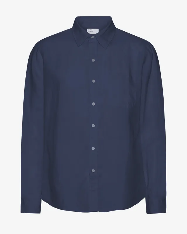 Linen Shirt - Marine Blue sold by Colorful Standard
