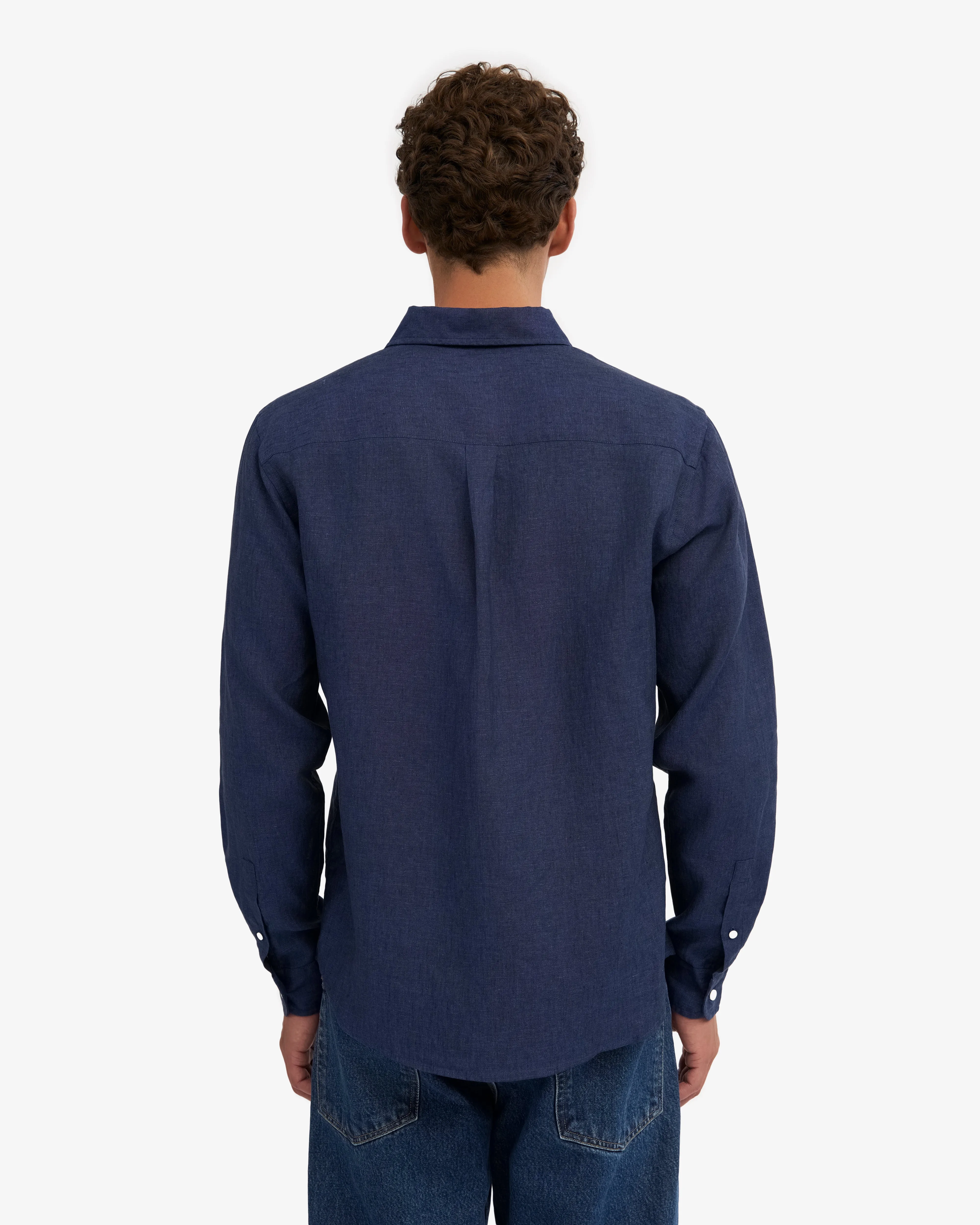 Linen Shirt - Marine Blue sold by Colorful Standard product image thumbnail 4