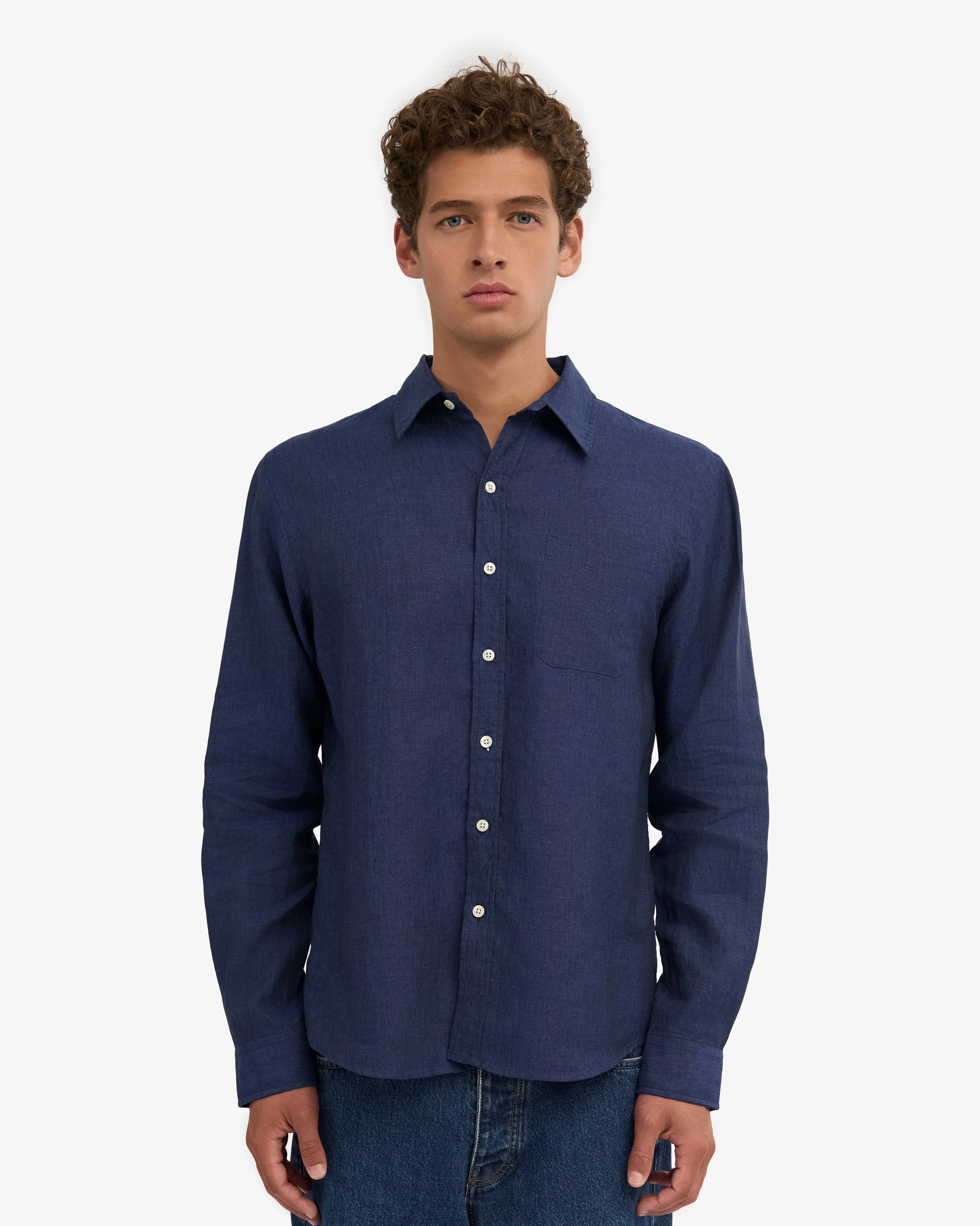 Linen Shirt - Marine Blue sold by Colorful Standard product image thumbnail 2
