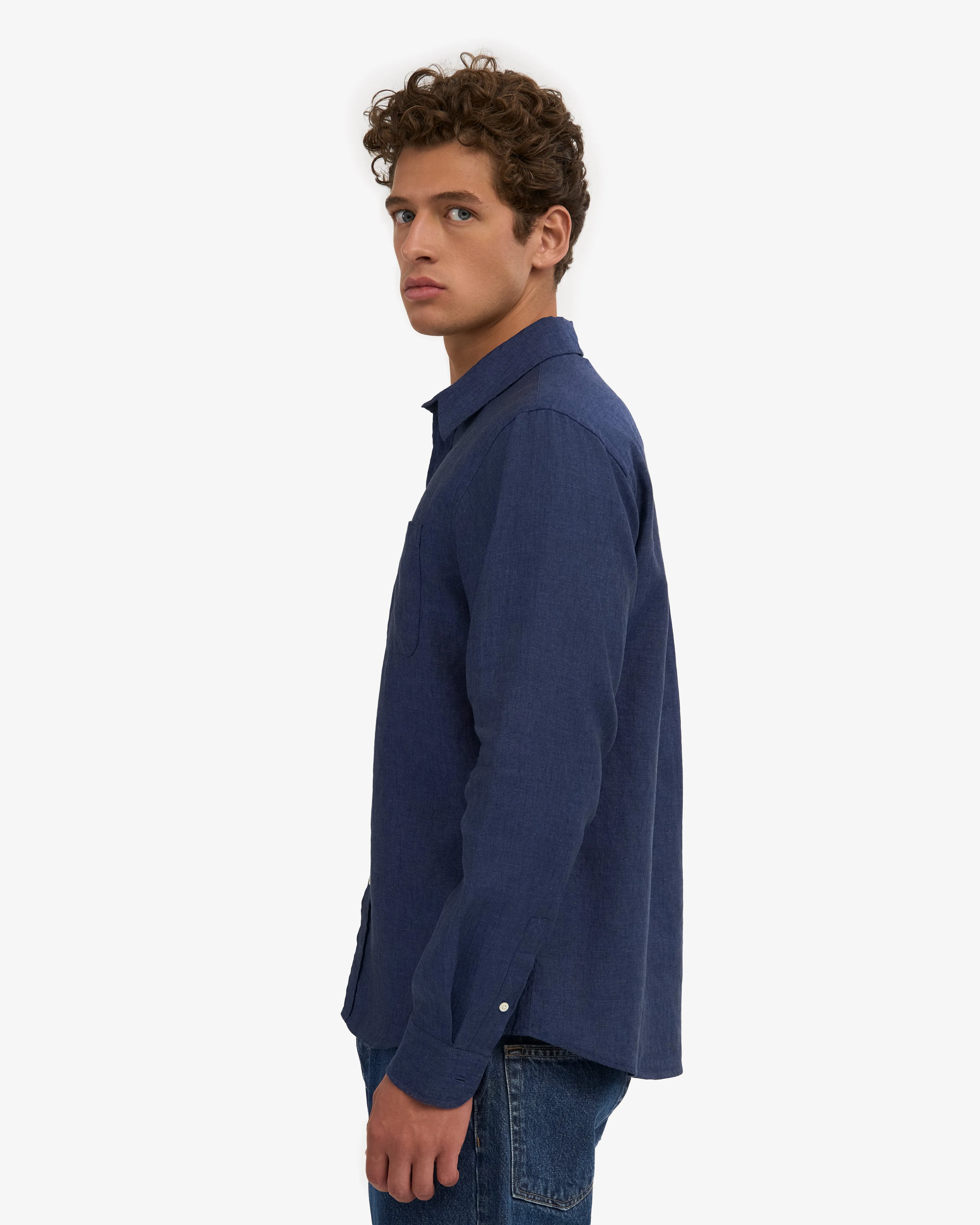Linen Shirt - Marine Blue sold by Colorful Standard product image thumbnail 3