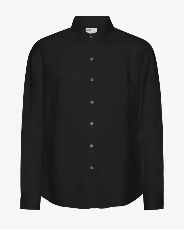 Linen Shirt - Deep Black sold by Colorful Standard