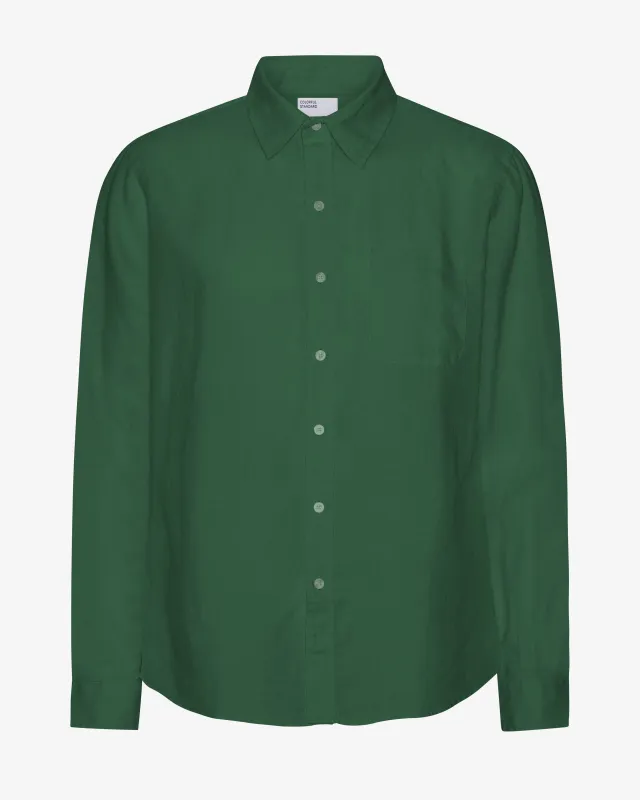 Linen Shirt - Emerald Green made by Colorful Standard