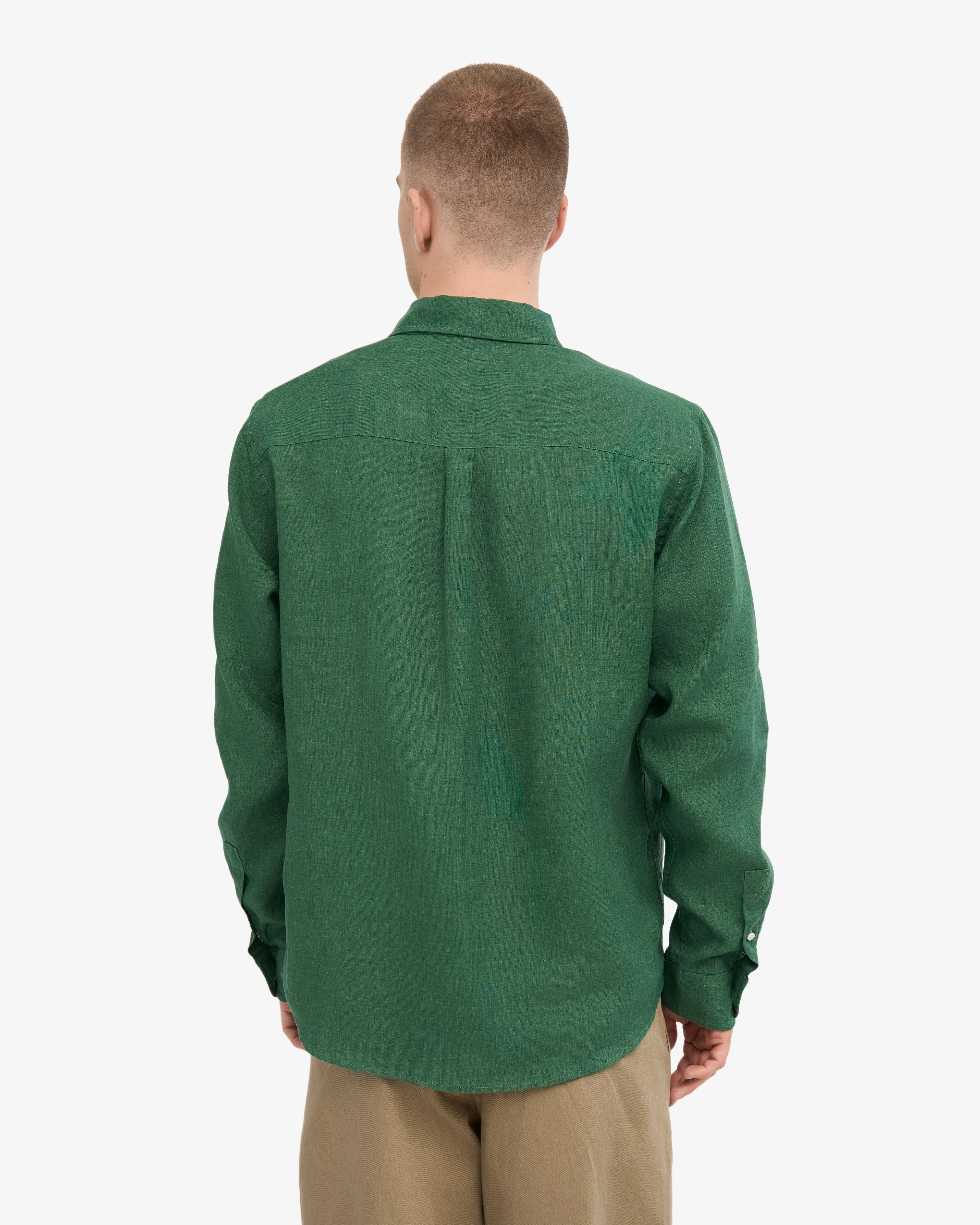 Linen Shirt - Emerald Green sold by Colorful Standard product image thumbnail 4