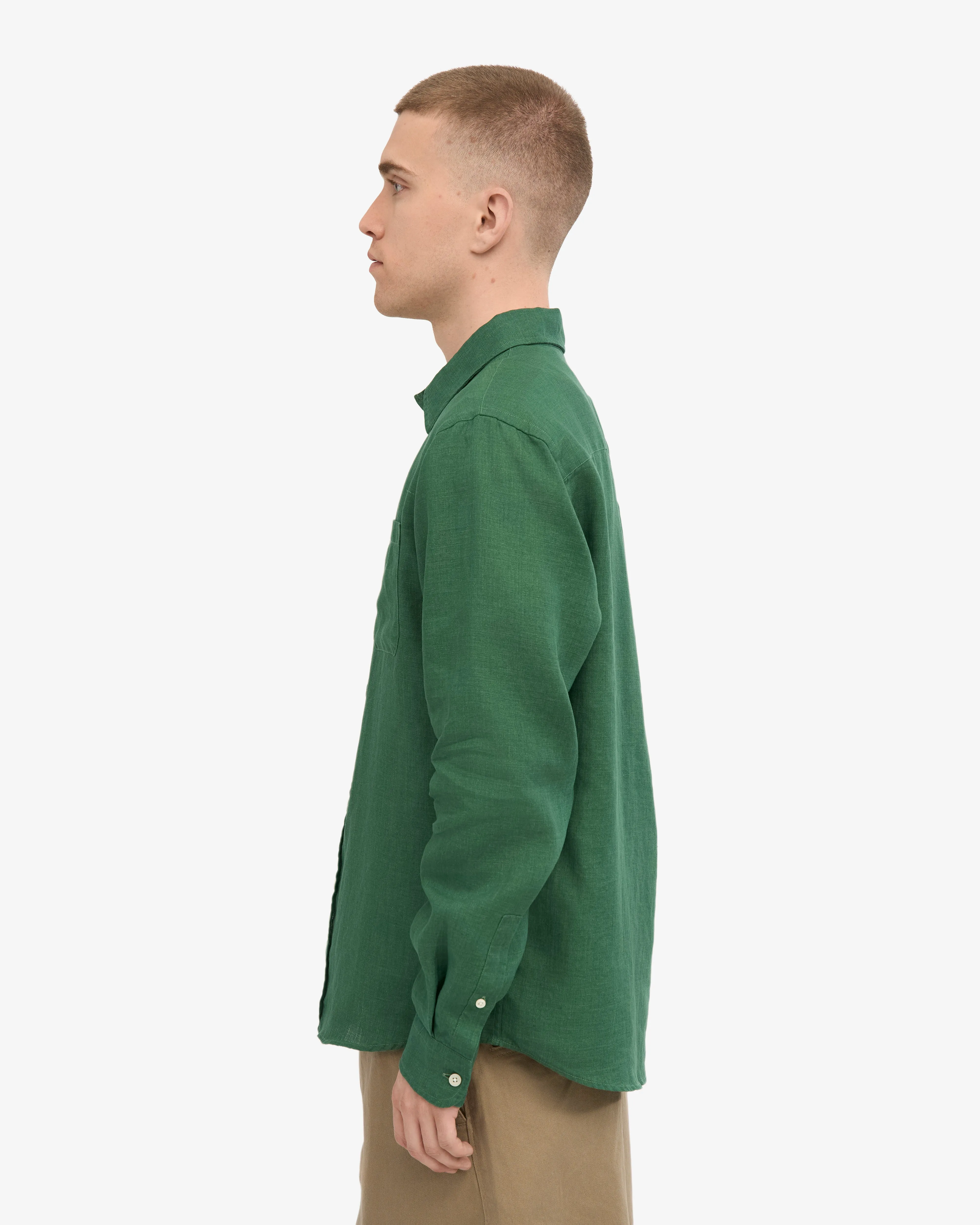 Linen Shirt - Emerald Green sold by Colorful Standard product image thumbnail 3