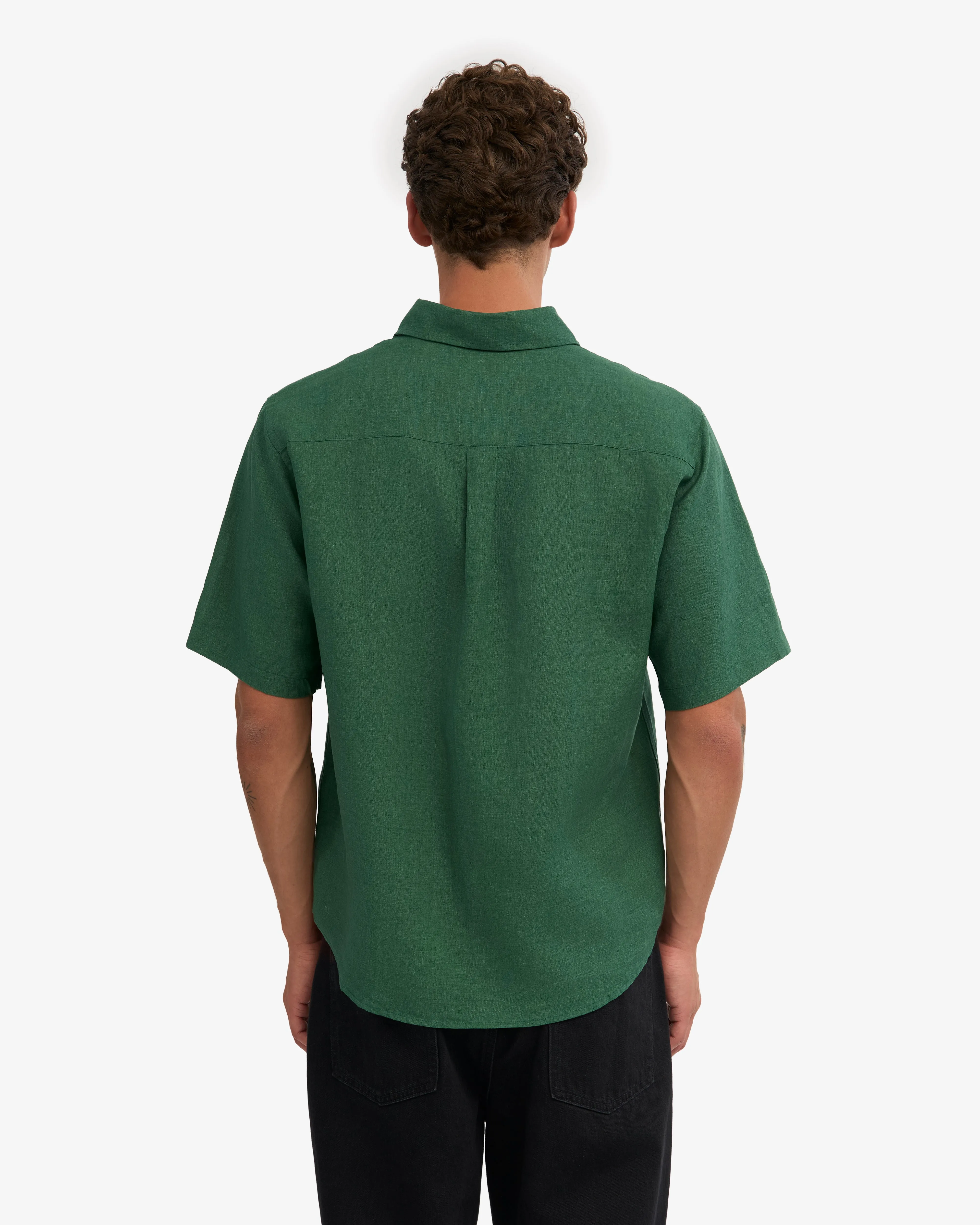 Linen SS Shirt - Emerald Green sold by Colorful Standard product image thumbnail 4