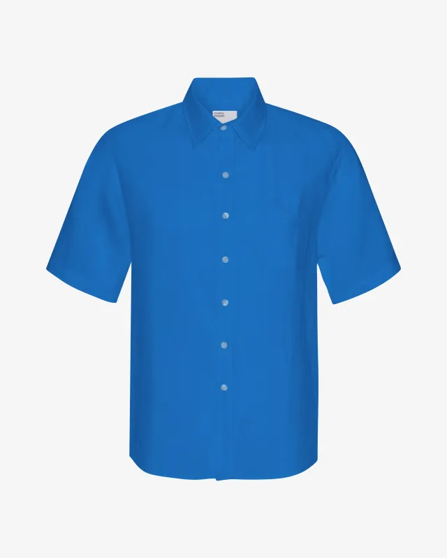 Linen SS Shirt - Pacific Blue sold by Colorful Standard