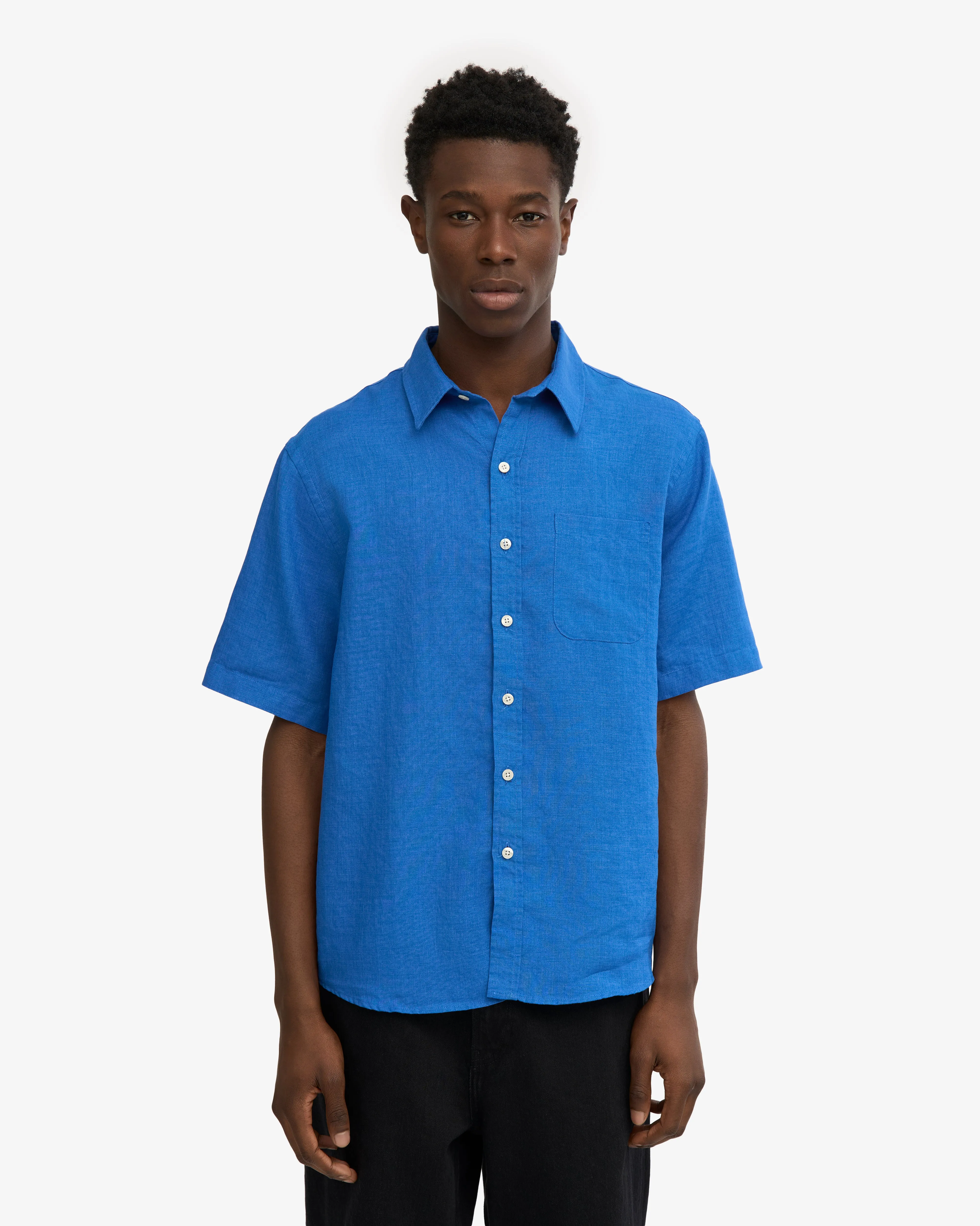 Linen SS Shirt - Pacific Blue sold by Colorful Standard product image thumbnail 2