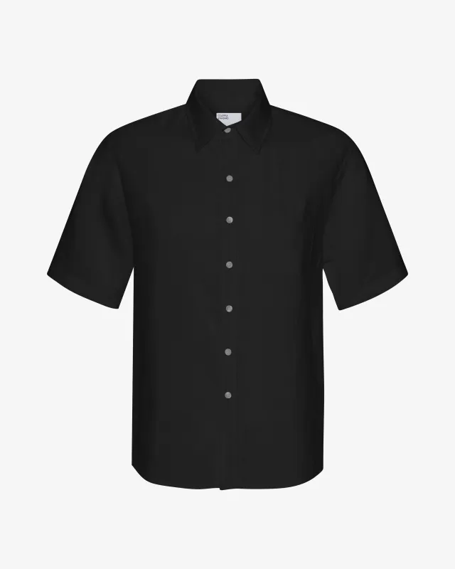 Linen SS Shirt - Deep Black sold by Colorful Standard