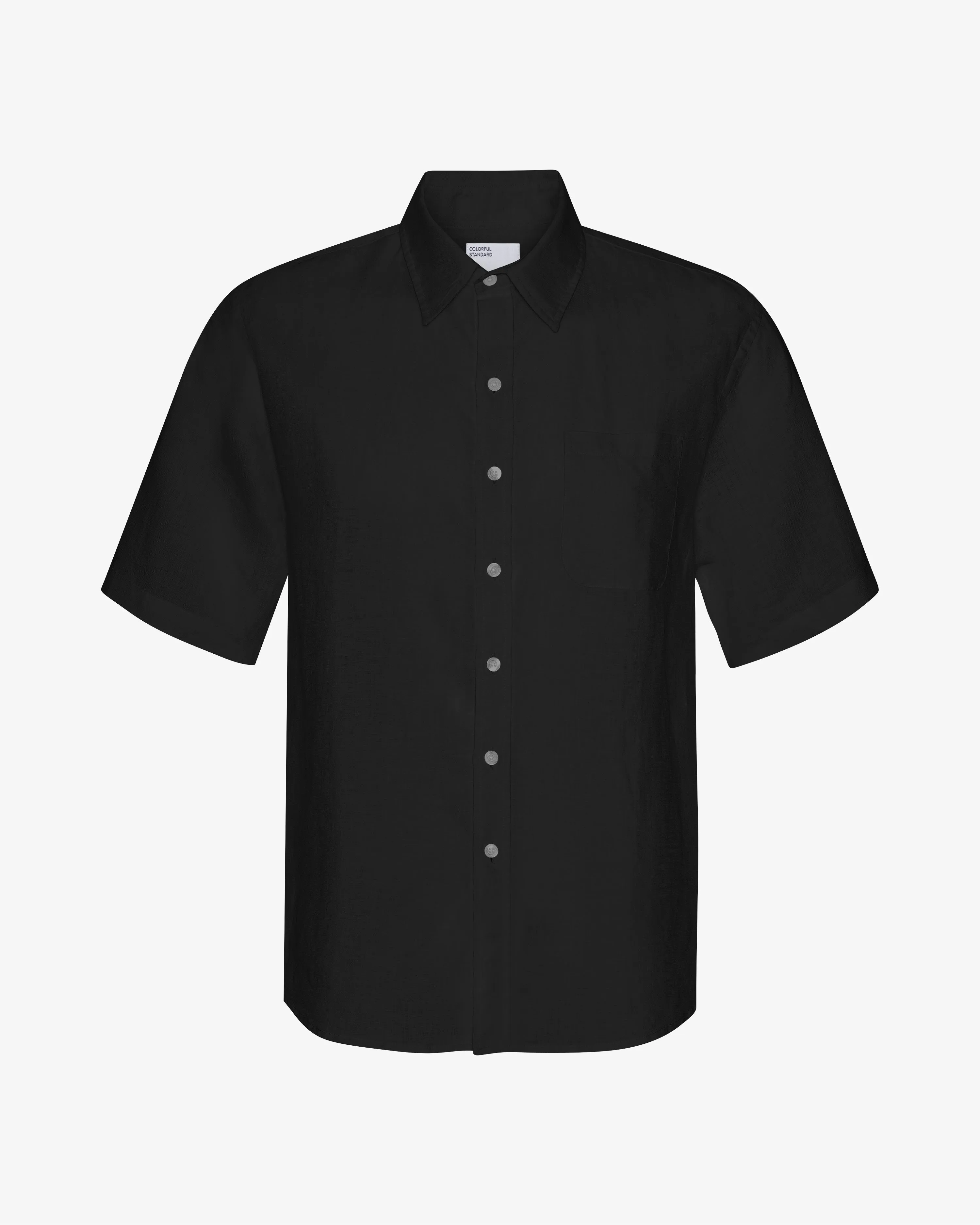 Linen SS Shirt - Deep Black sold by Colorful Standard