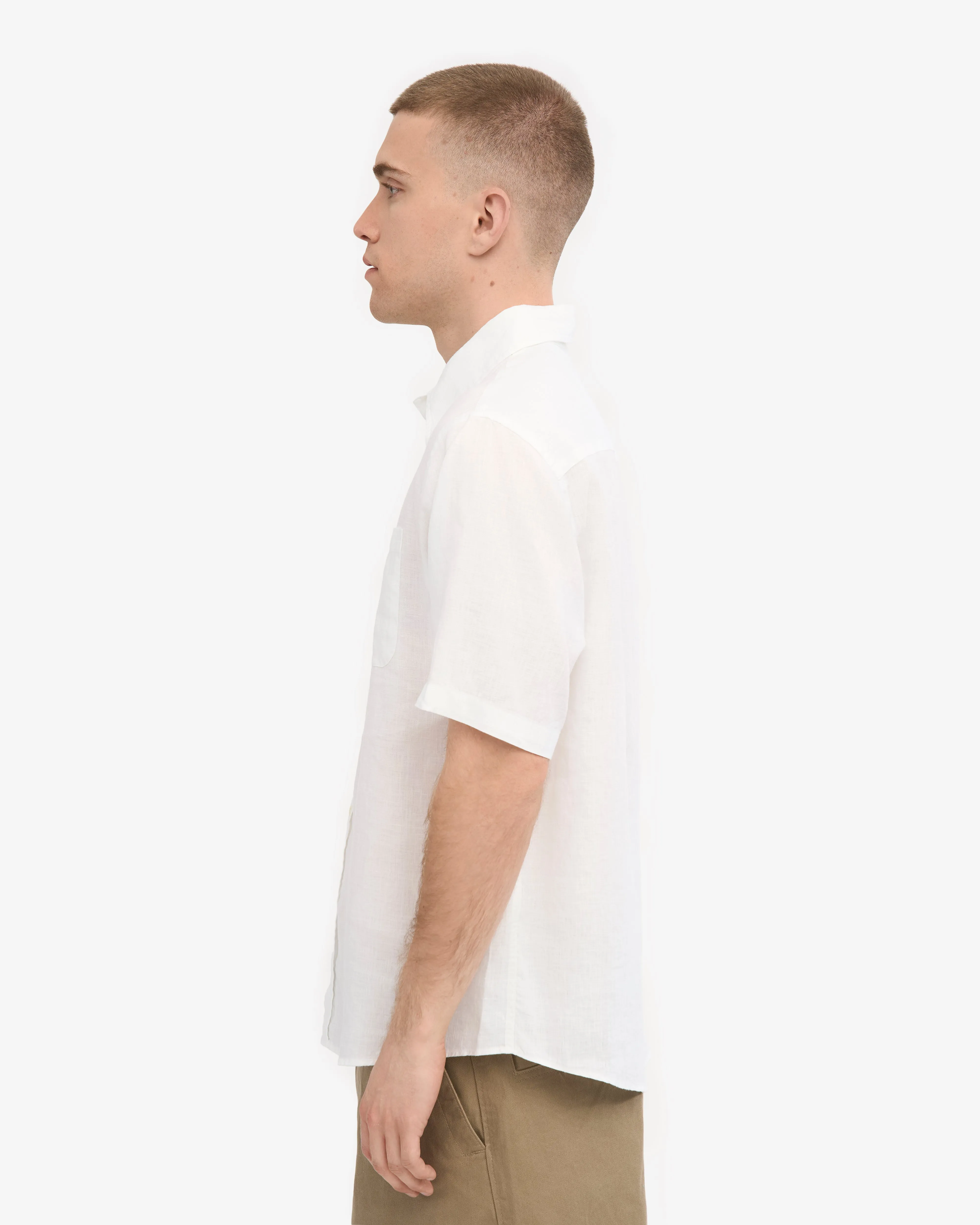 Linen SS Shirt - Optical White sold by Colorful Standard product image thumbnail 3