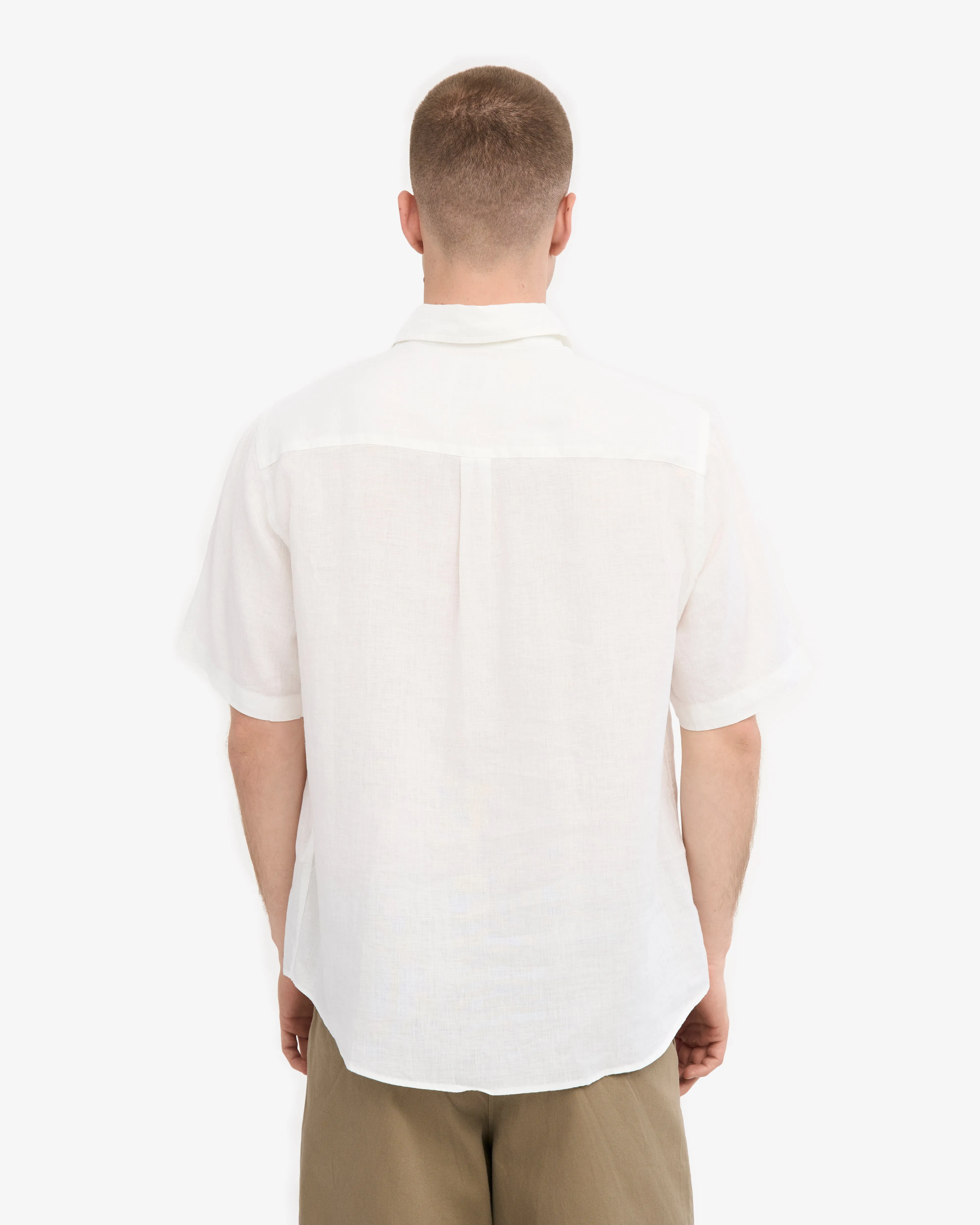 Linen SS Shirt - Optical White sold by Colorful Standard product image thumbnail 4