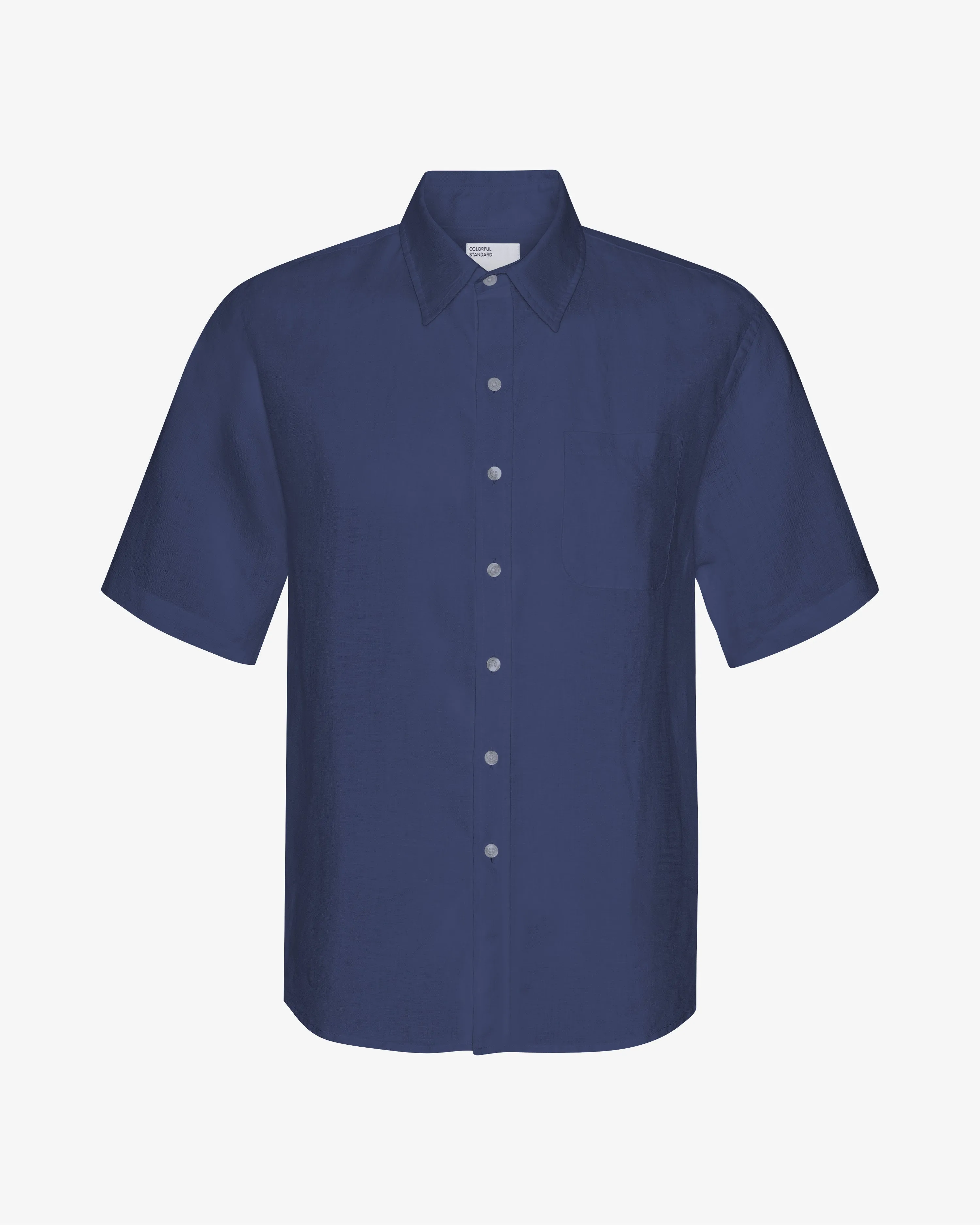 Linen SS Shirt - Petrol Blue sold by Colorful Standard