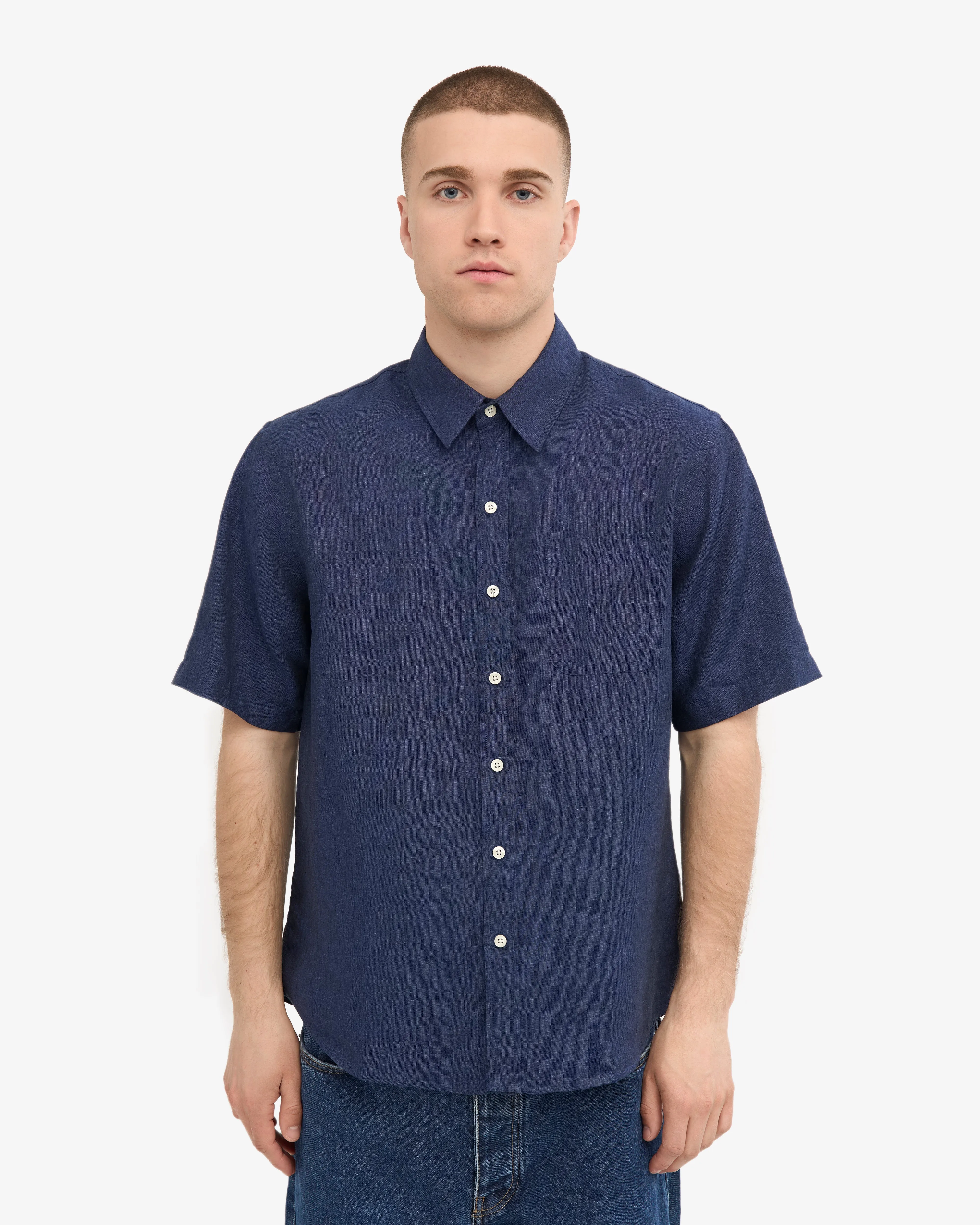 Linen SS Shirt - Petrol Blue sold by Colorful Standard product image thumbnail 2